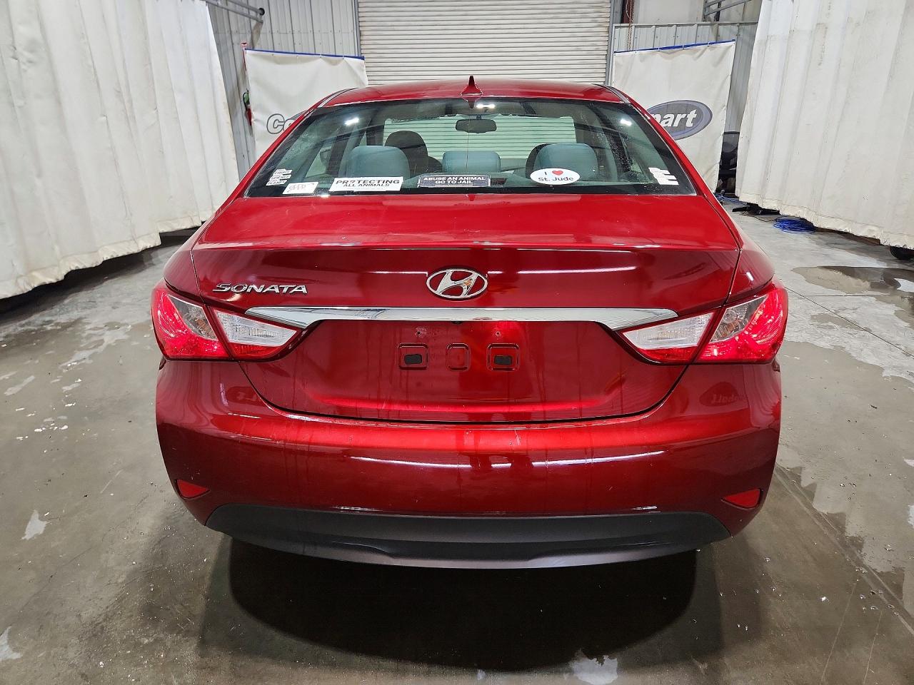 2014 Hyundai Sonata Gls Red vin: 5NPEB4AC9EH946074