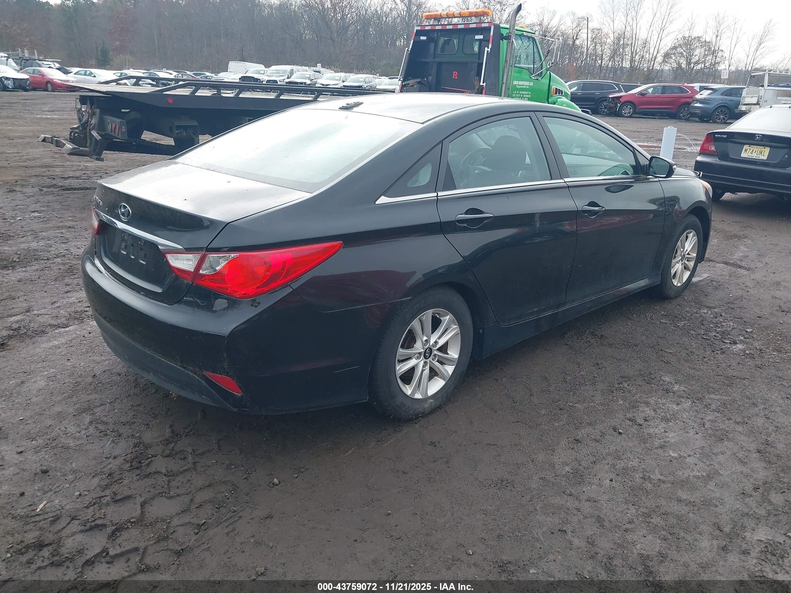 2014 Hyundai Sonata Gls Black vin: 5NPEB4AC9EH946947