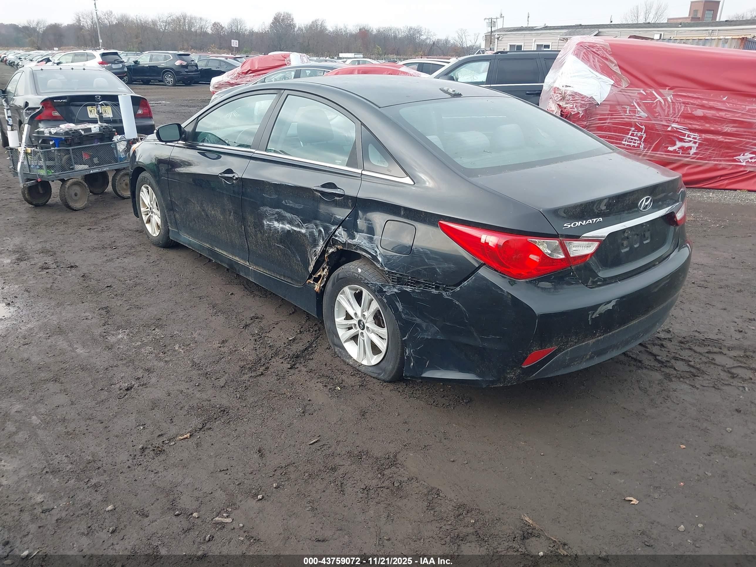 2014 Hyundai Sonata Gls Black vin: 5NPEB4AC9EH946947