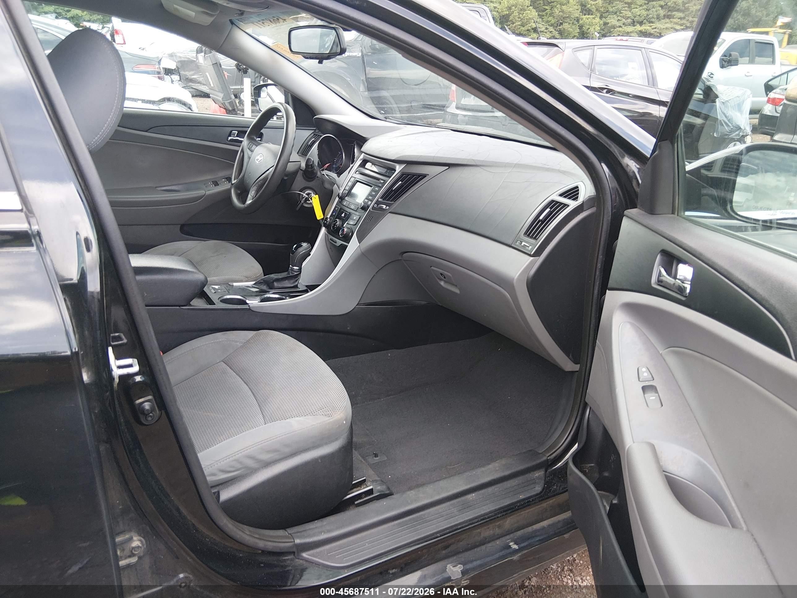 2014 Hyundai Sonata Gls Black vin: 5NPEB4AC9EH948231