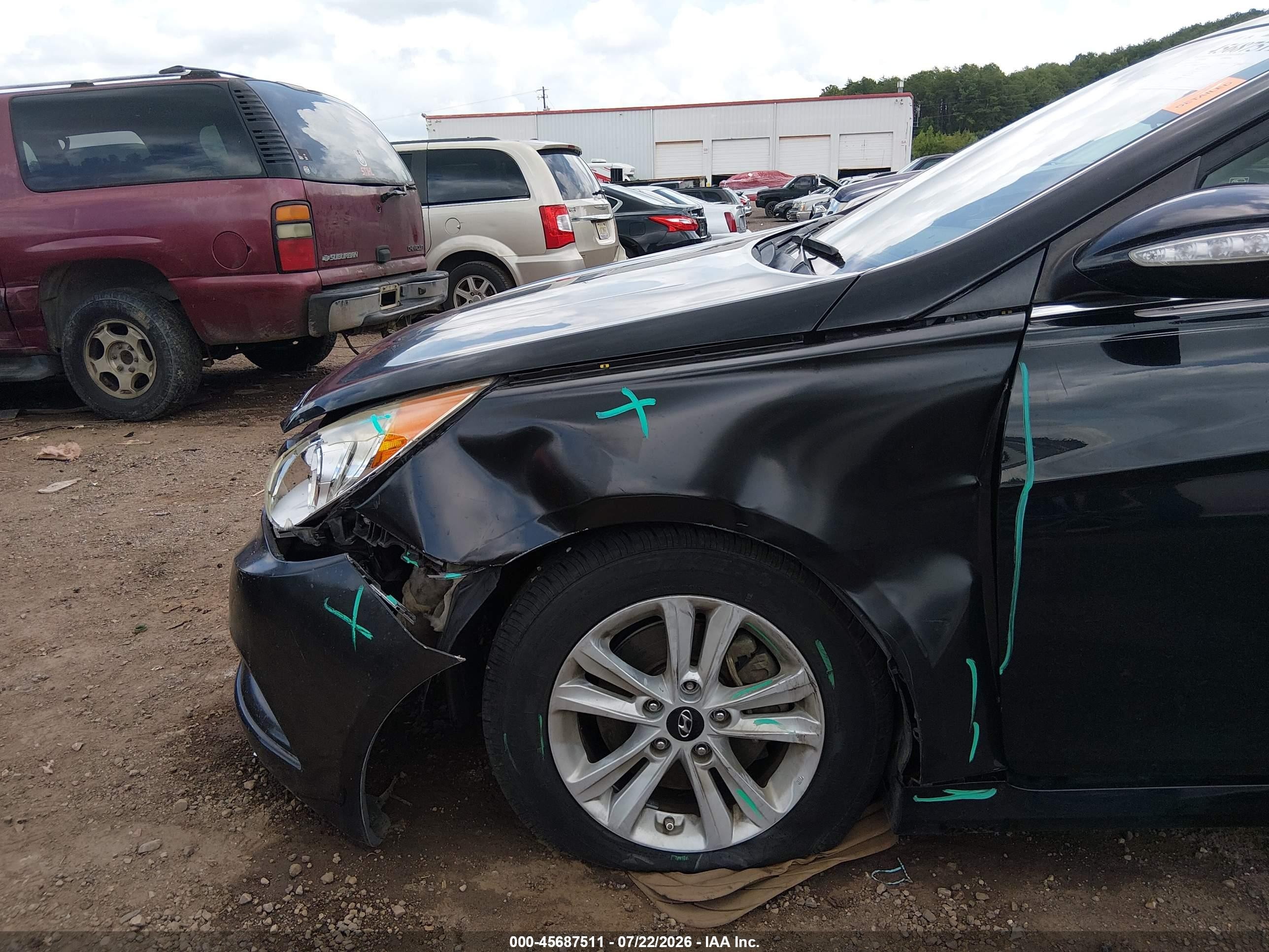 2014 Hyundai Sonata Gls Black vin: 5NPEB4AC9EH948231