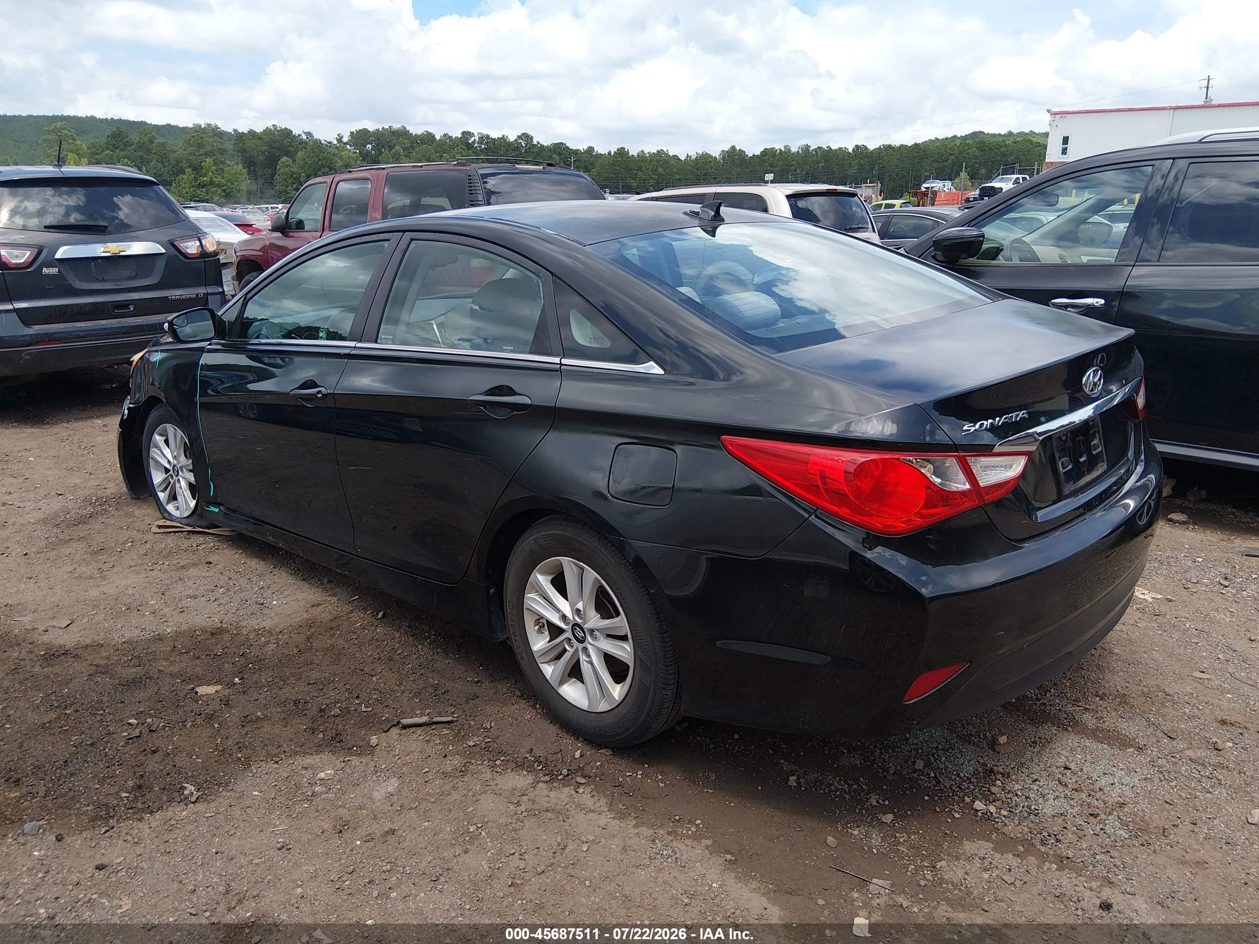 2014 Hyundai Sonata Gls Black vin: 5NPEB4AC9EH948231