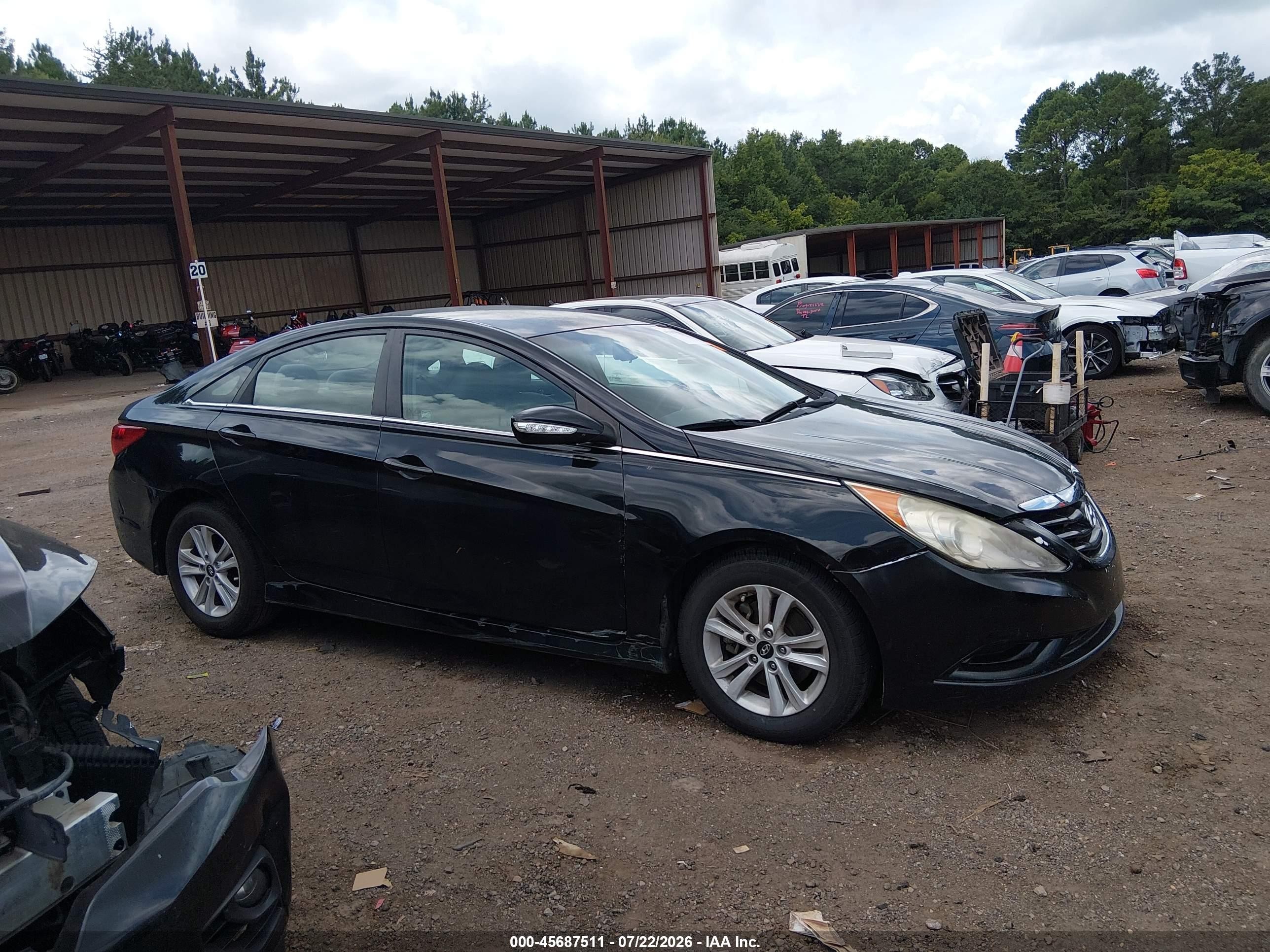 2014 Hyundai Sonata Gls Black vin: 5NPEB4AC9EH948231