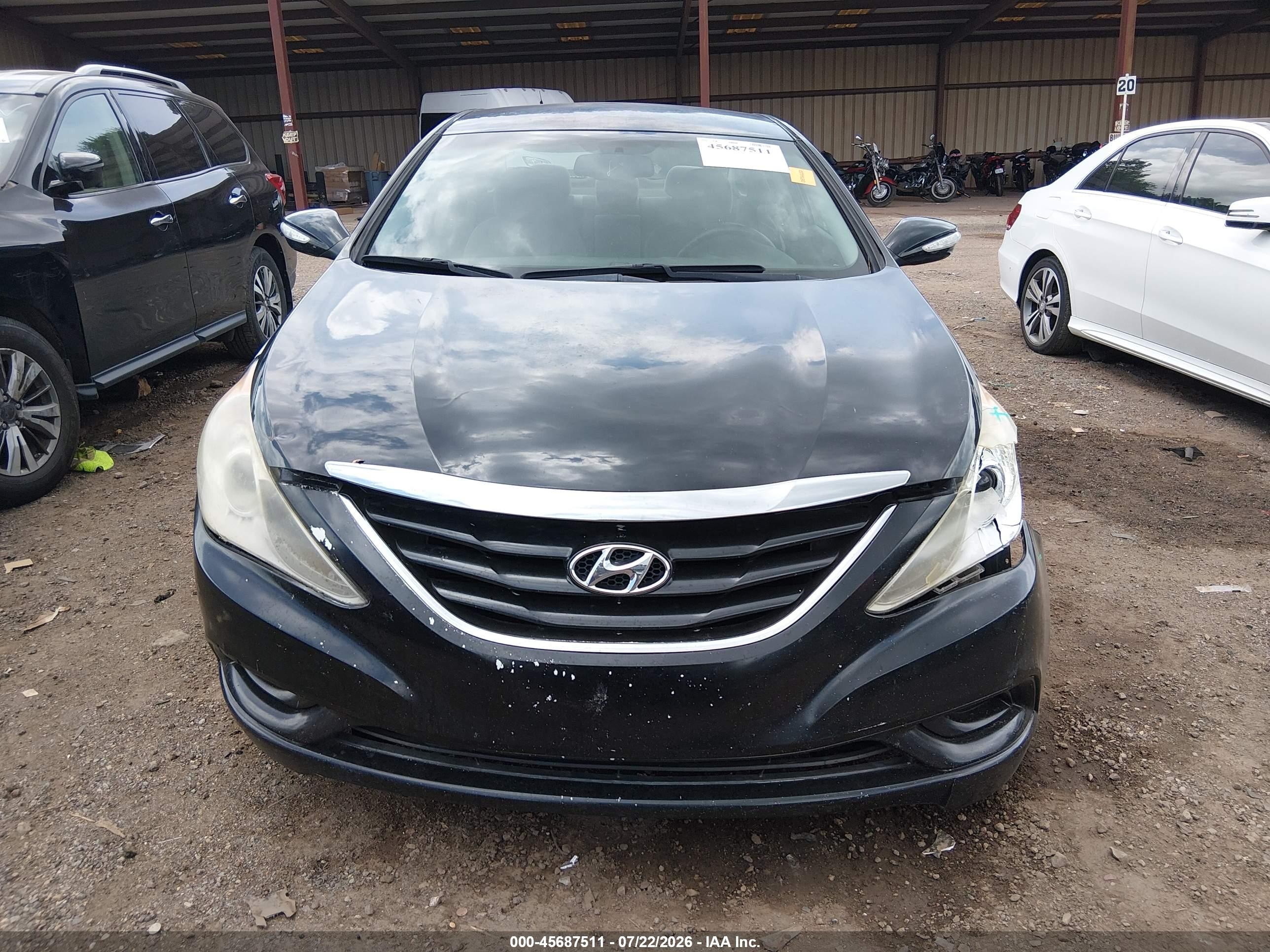 2014 Hyundai Sonata Gls Black vin: 5NPEB4AC9EH948231
