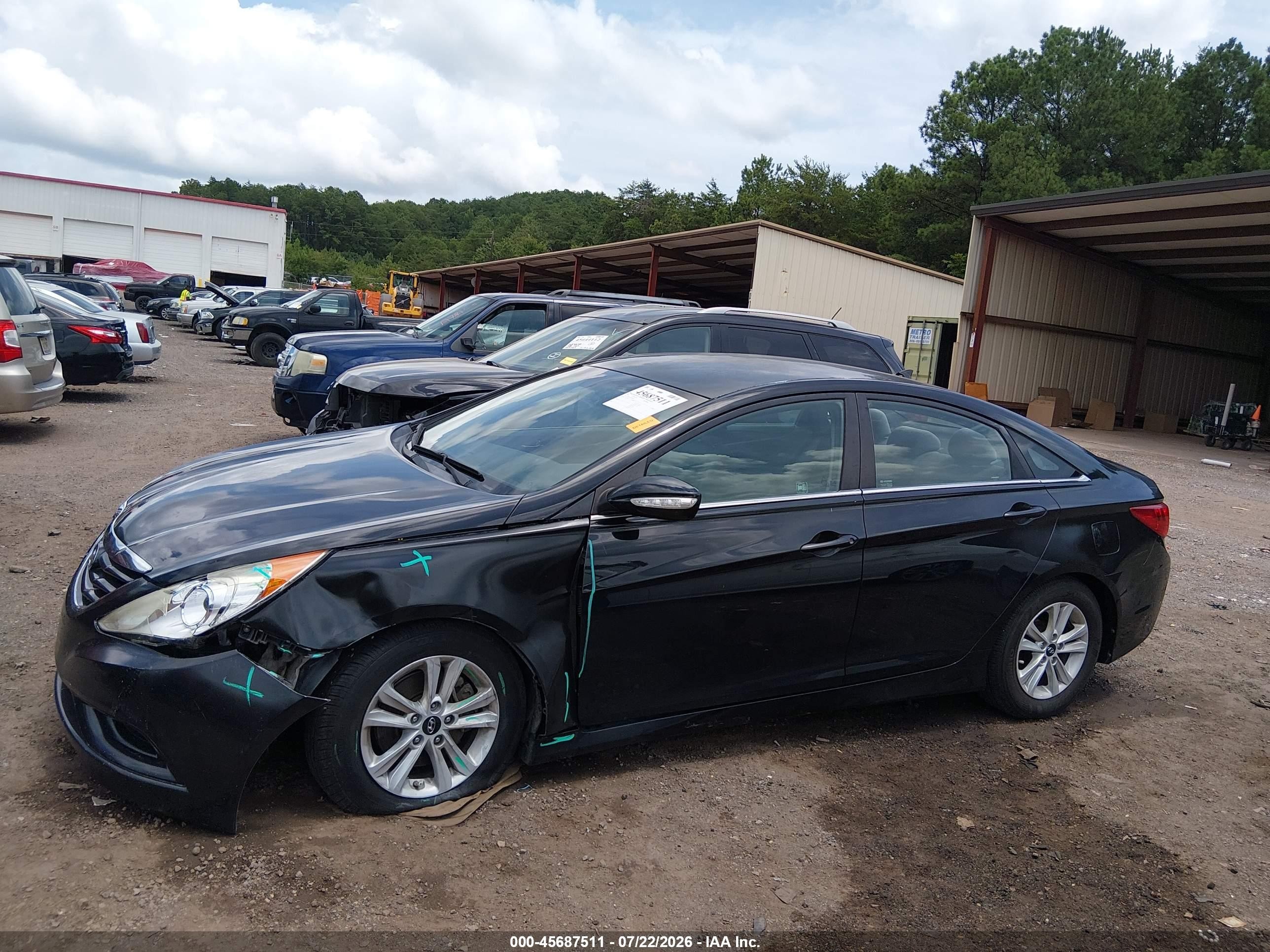 2014 Hyundai Sonata Gls Black vin: 5NPEB4AC9EH948231