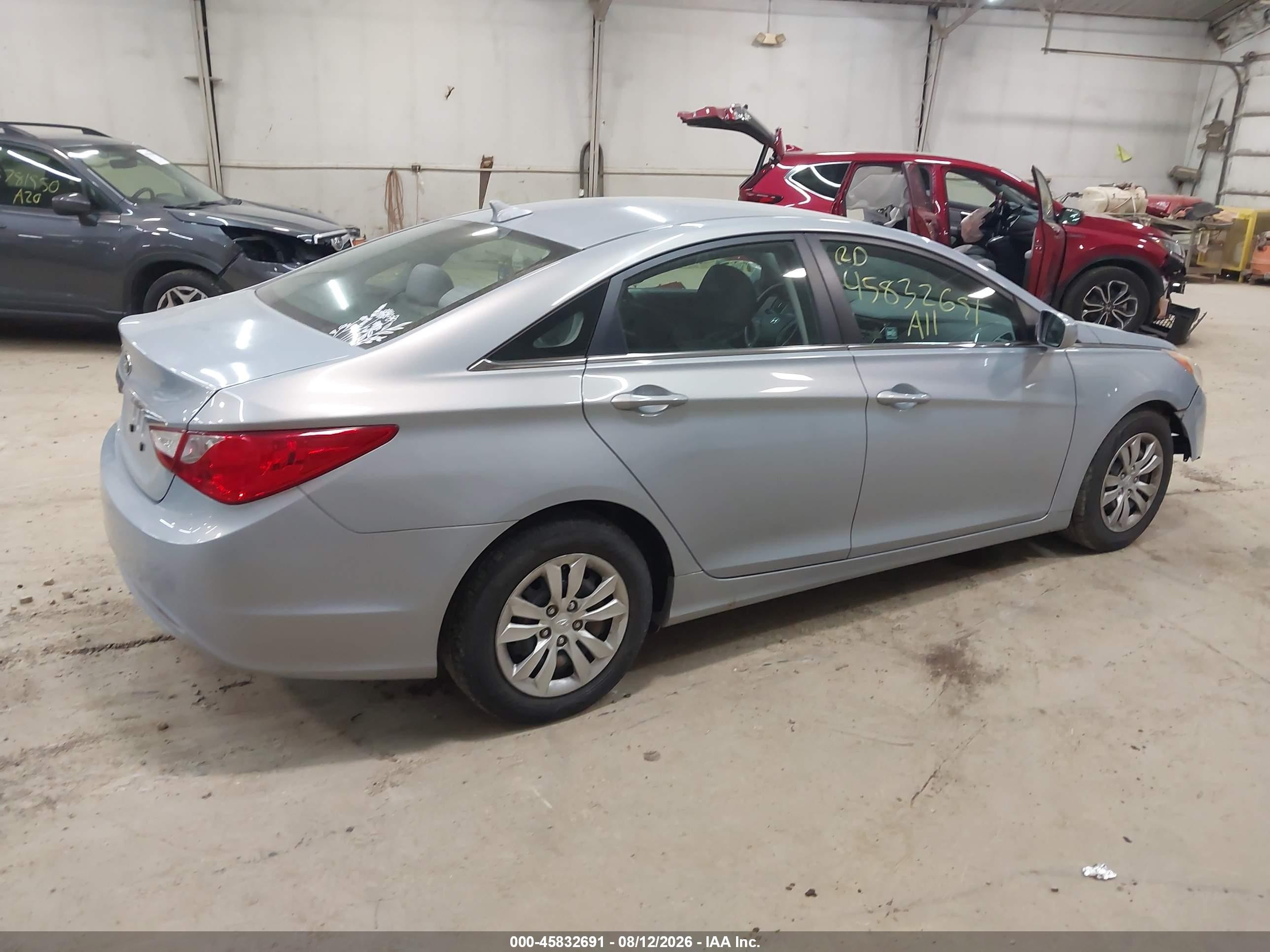2011 Hyundai Sonata Gls Silver vin: 5NPEB4ACXBH030371