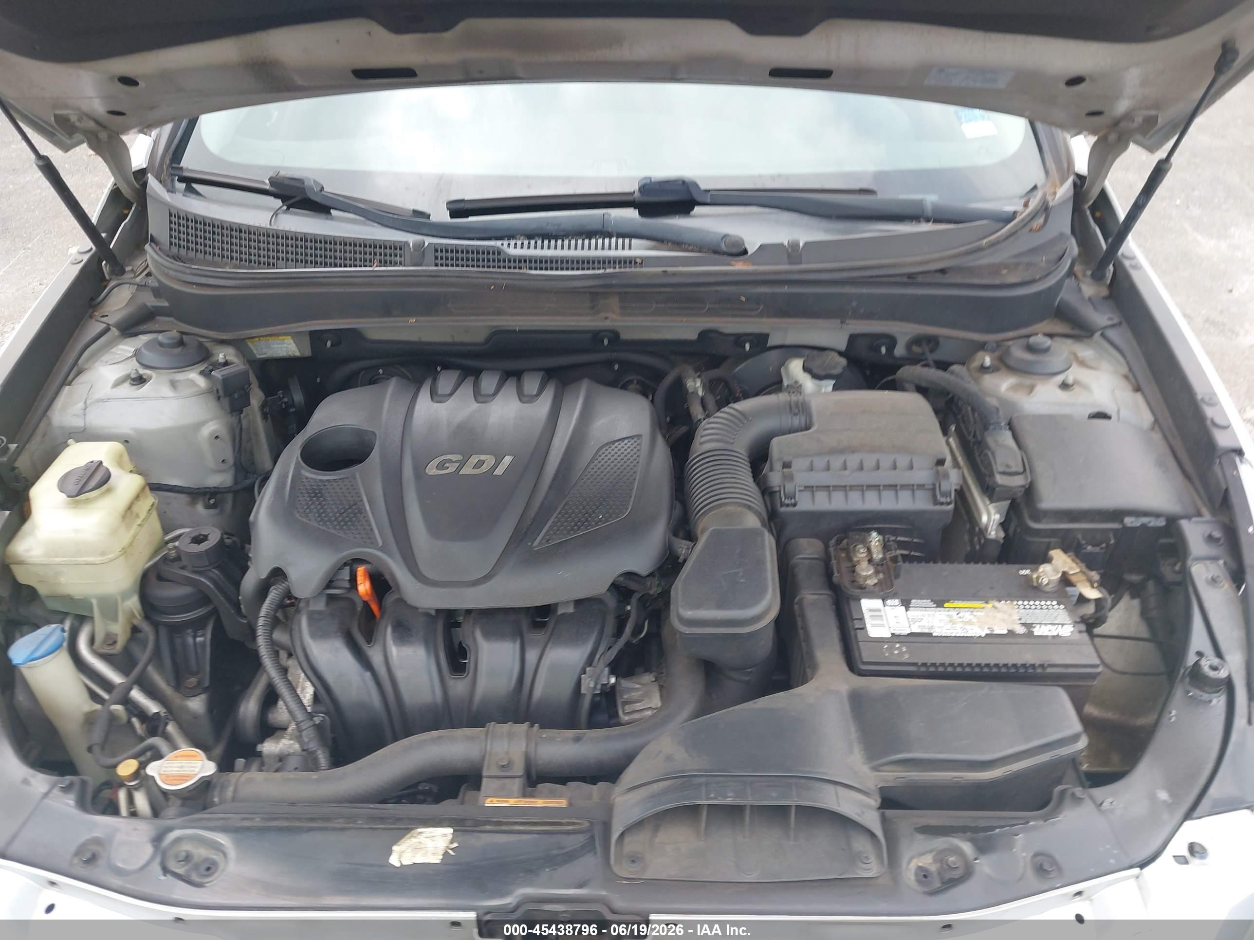 2011 Hyundai Sonata Gls Silver vin: 5NPEB4ACXBH043511