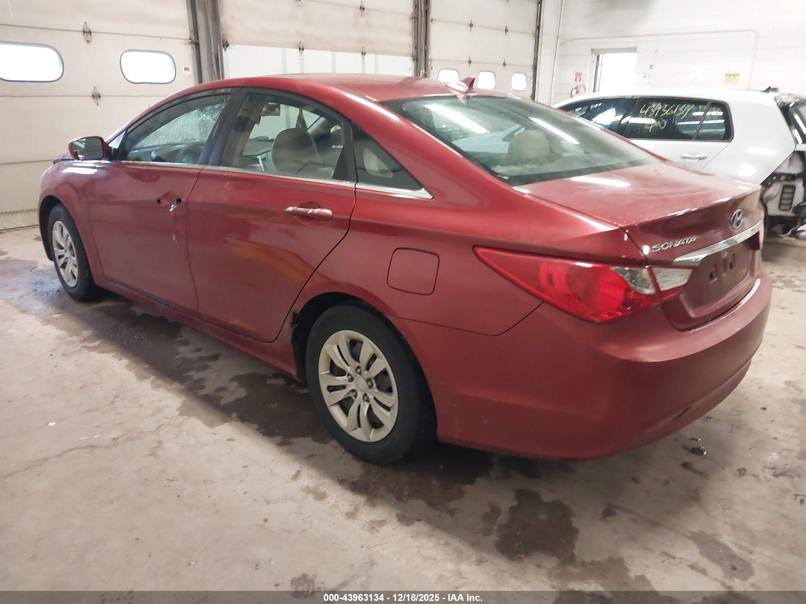 2011 Hyundai Sonata Gls Red vin: 5NPEB4ACXBH066254