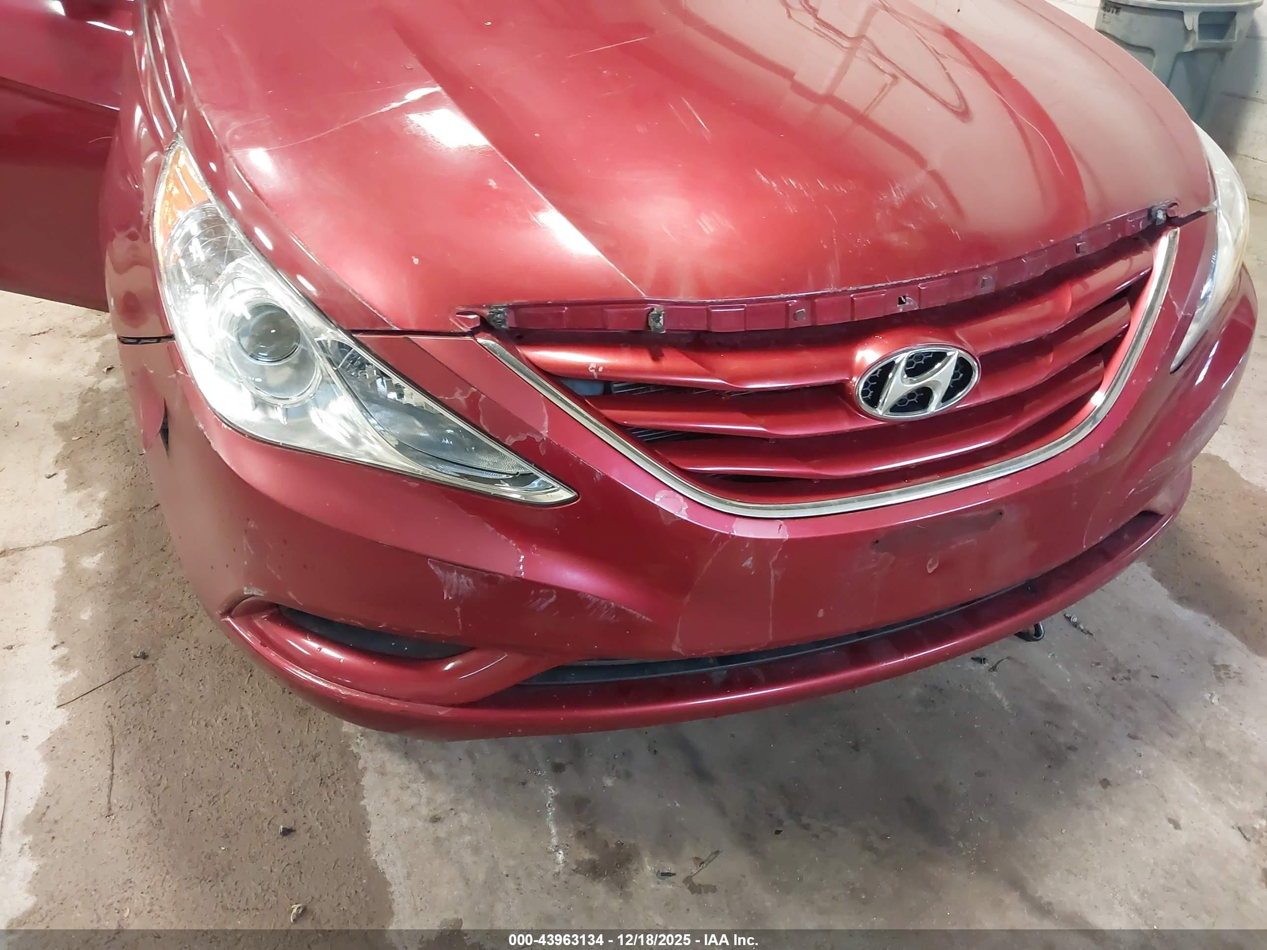 2011 Hyundai Sonata Gls Red vin: 5NPEB4ACXBH066254