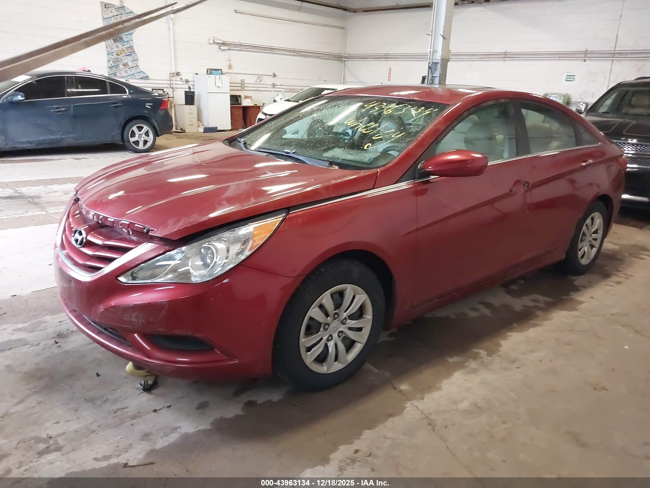 2011 Hyundai Sonata Gls Red vin: 5NPEB4ACXBH066254