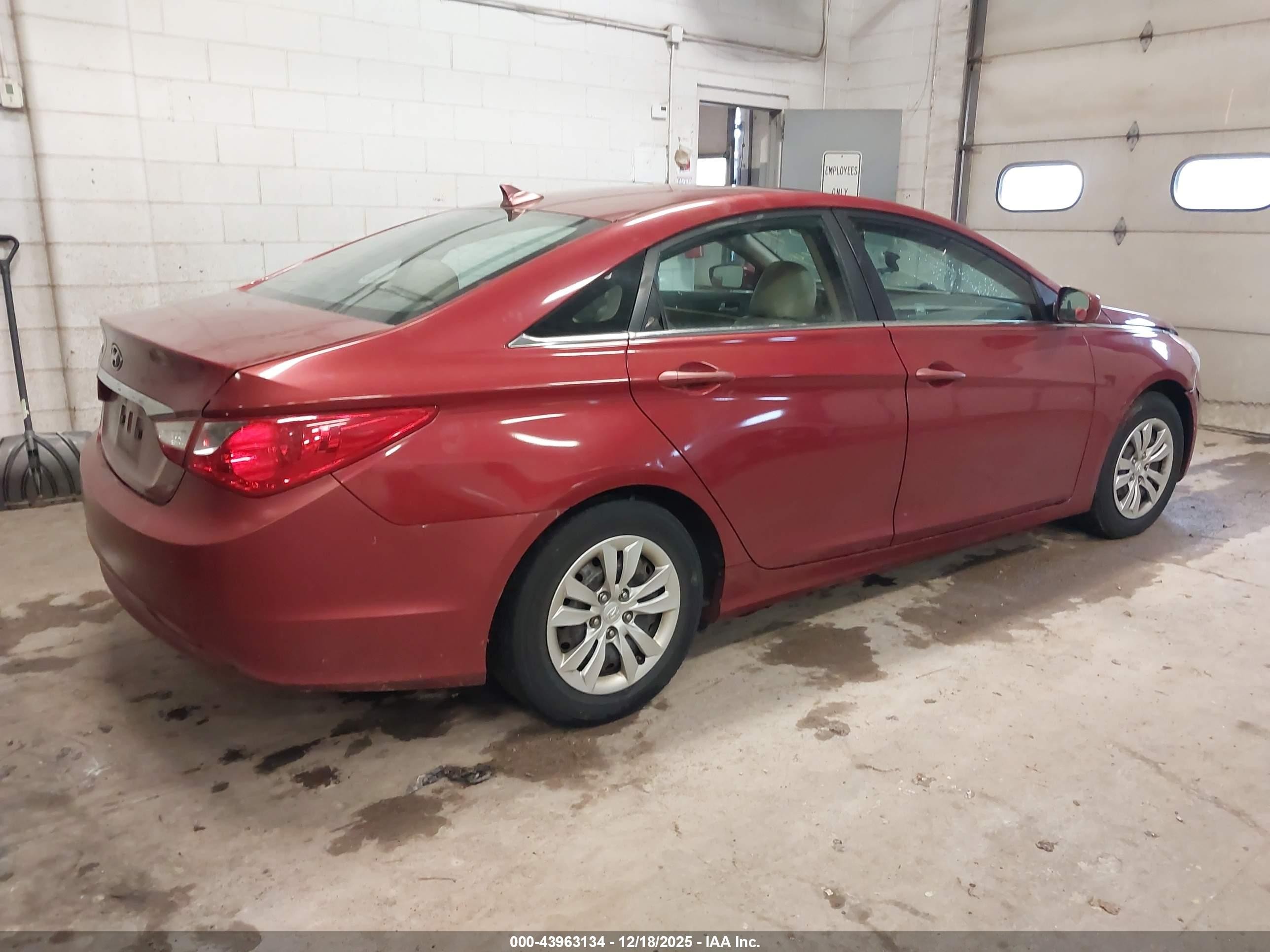 2011 Hyundai Sonata Gls Red vin: 5NPEB4ACXBH066254