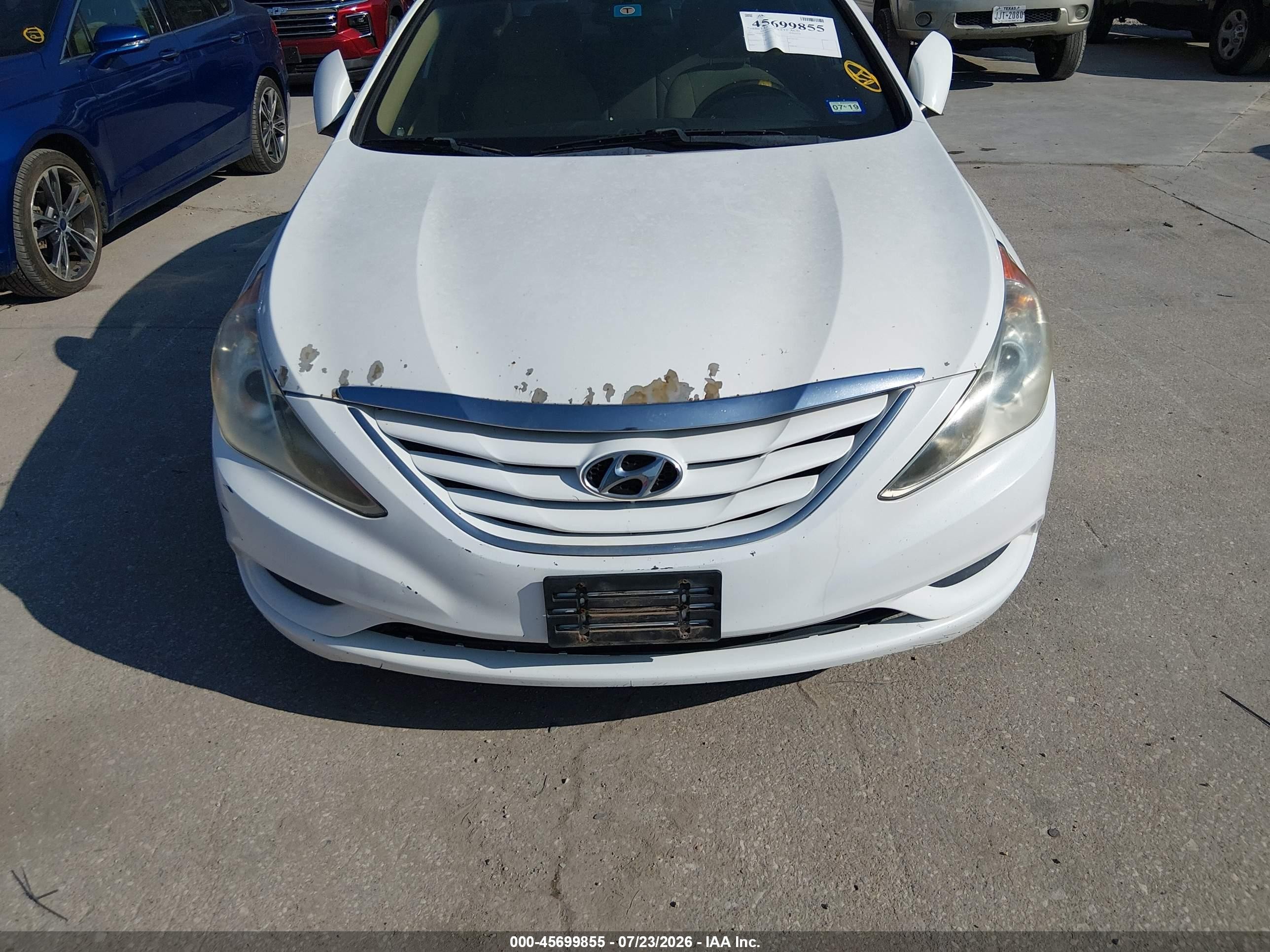 2011 Hyundai Sonata Gls White vin: 5NPEB4ACXBH069199