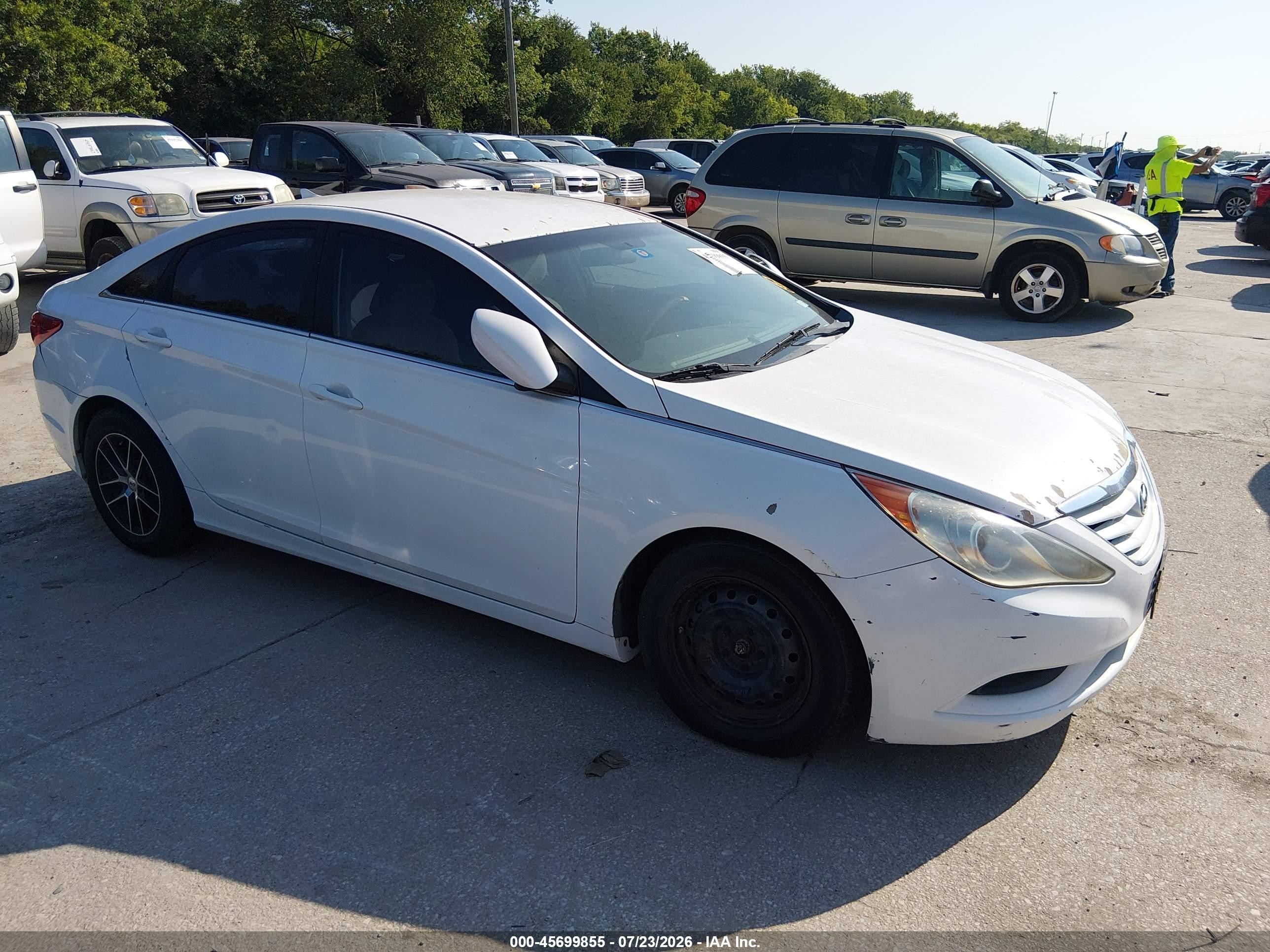 2011 Hyundai Sonata Gls White vin: 5NPEB4ACXBH069199