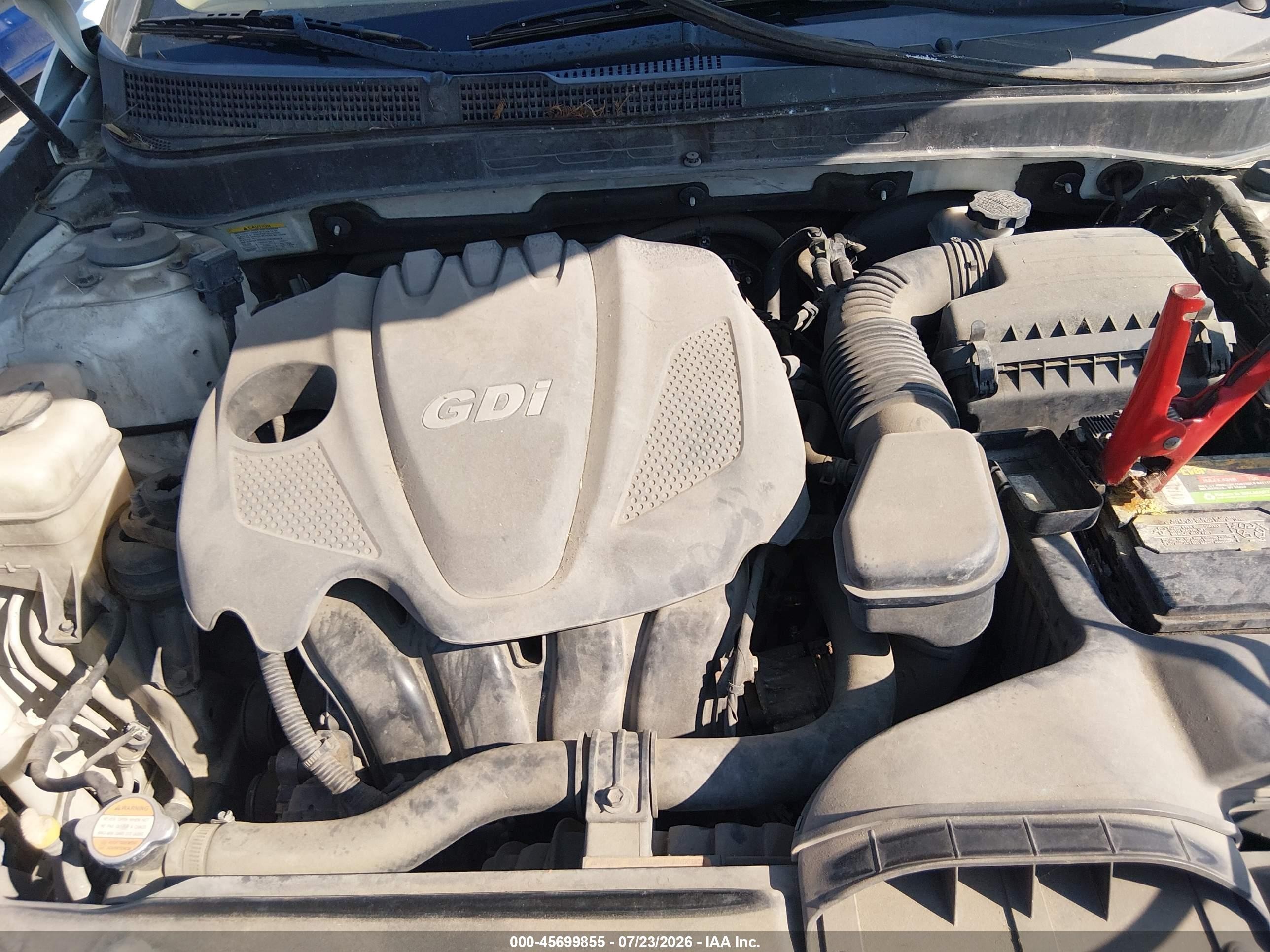 2011 Hyundai Sonata Gls White vin: 5NPEB4ACXBH069199