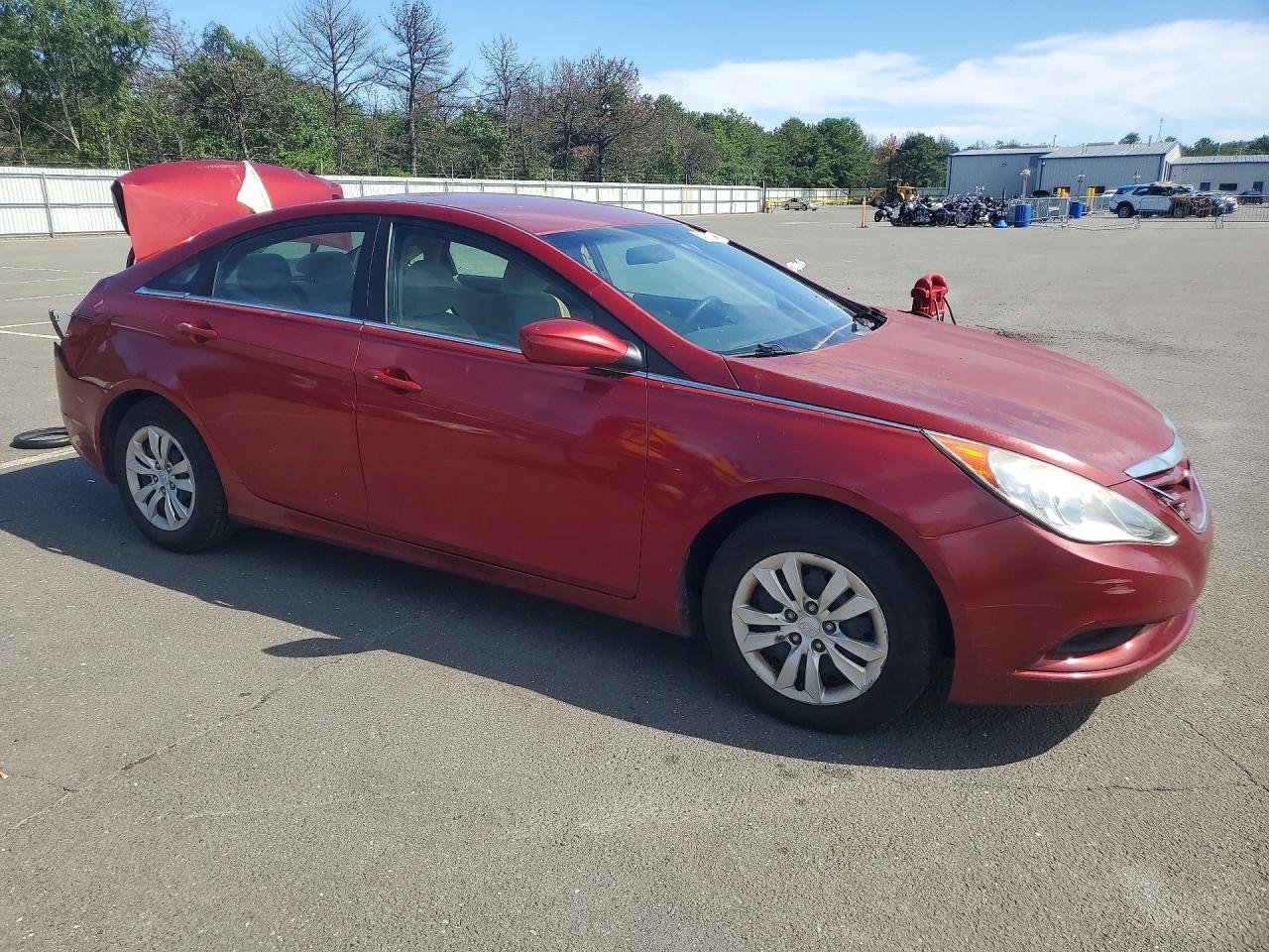 2011 Hyundai Sonata Gls Red vin: 5NPEB4ACXBH089114