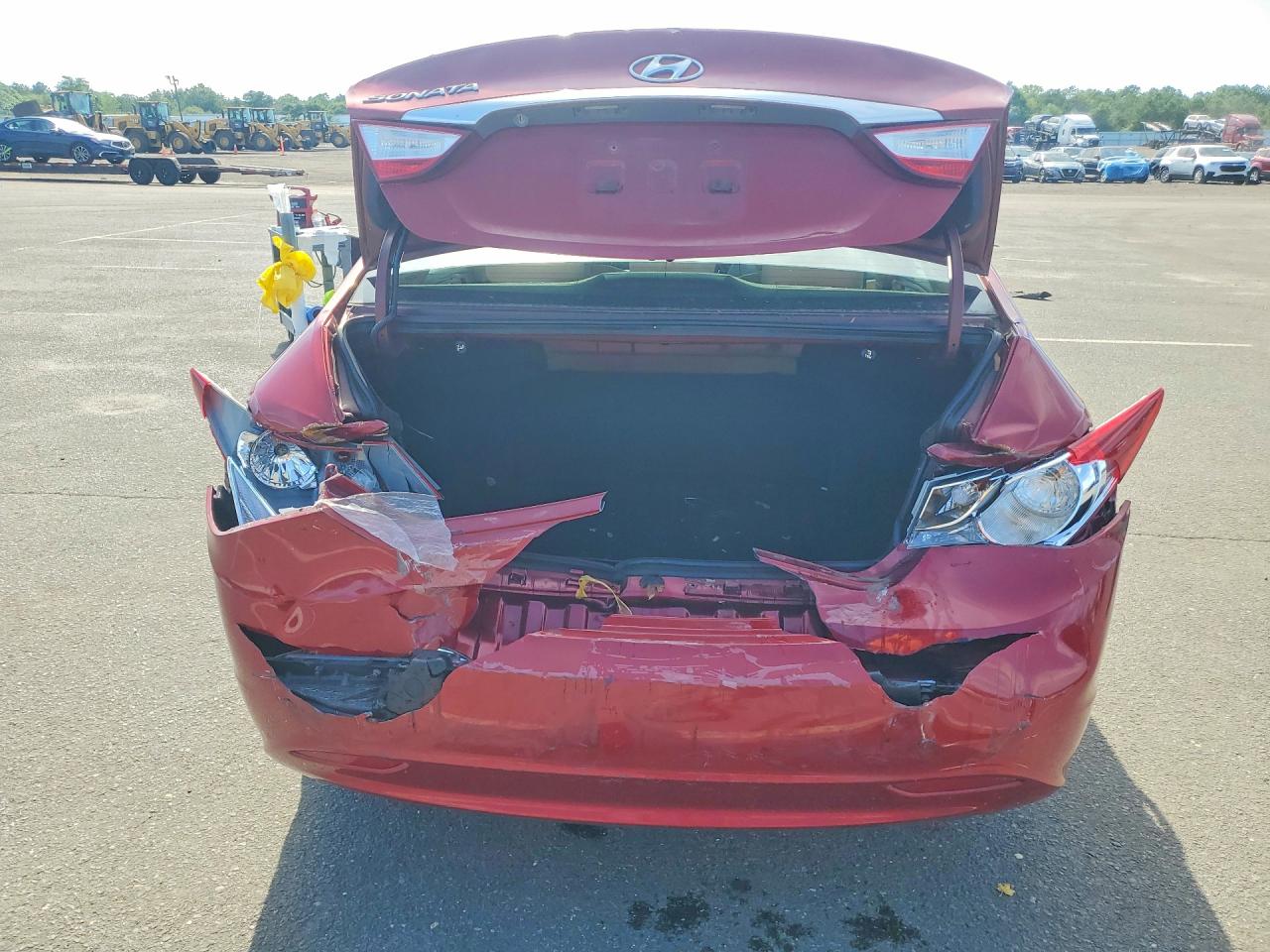 2011 Hyundai Sonata Gls Red vin: 5NPEB4ACXBH089114