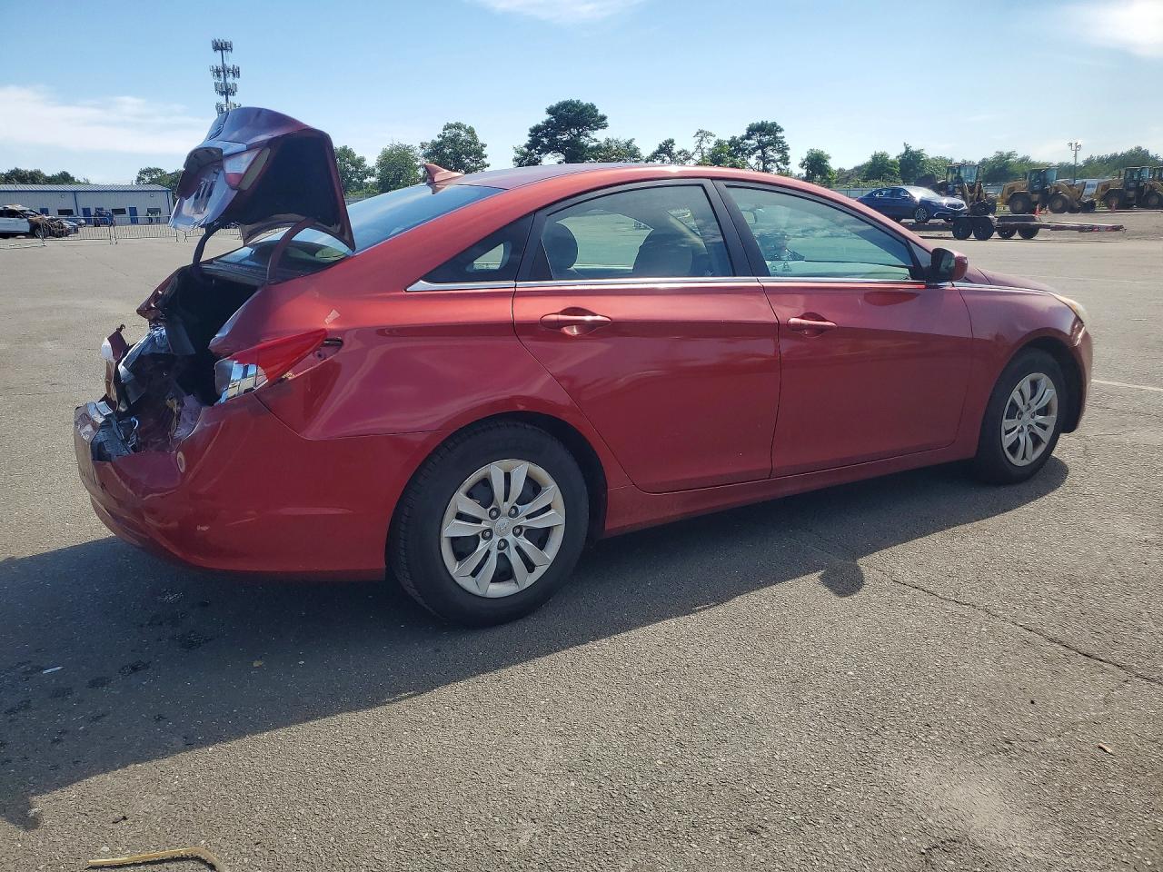 2011 Hyundai Sonata Gls Red vin: 5NPEB4ACXBH089114