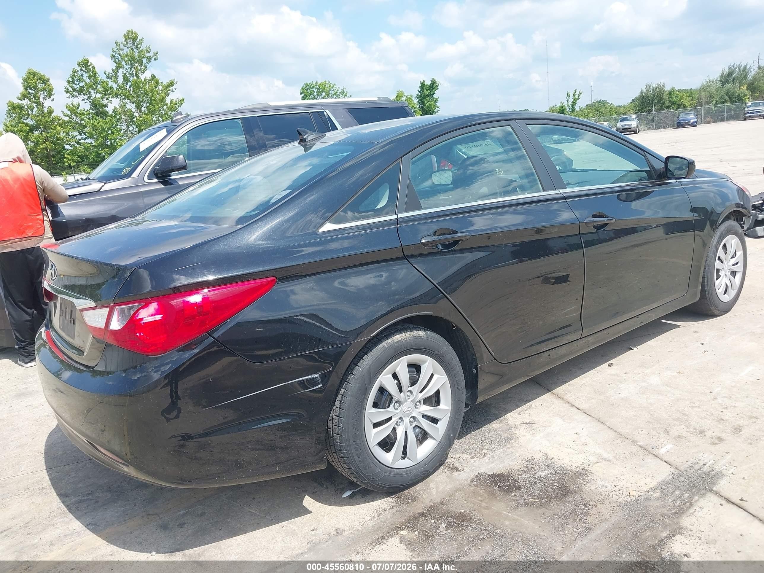 2011 Hyundai Sonata Gls Черный vin: 5NPEB4ACXBH089534