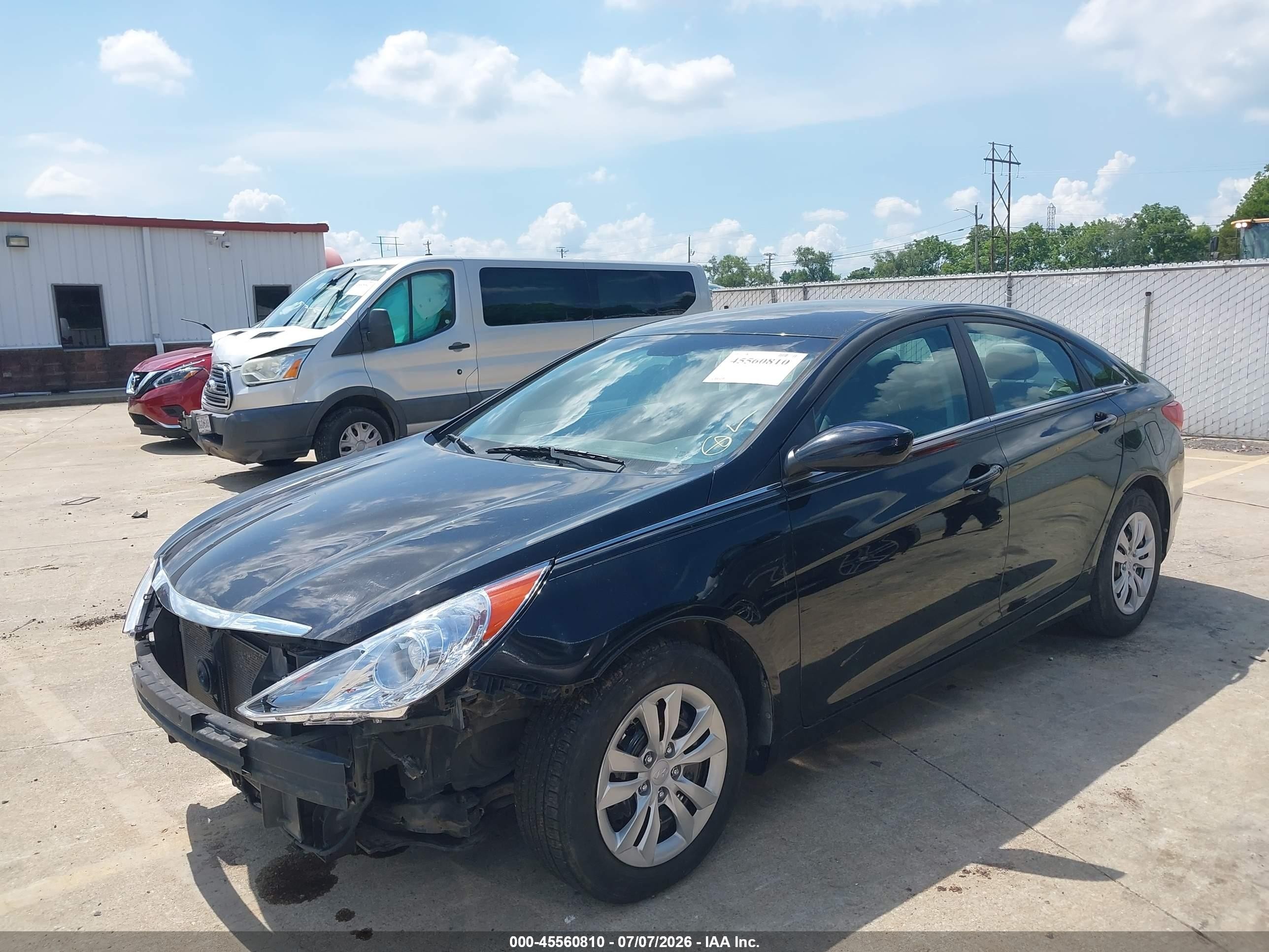 2011 Hyundai Sonata Gls Черный vin: 5NPEB4ACXBH089534