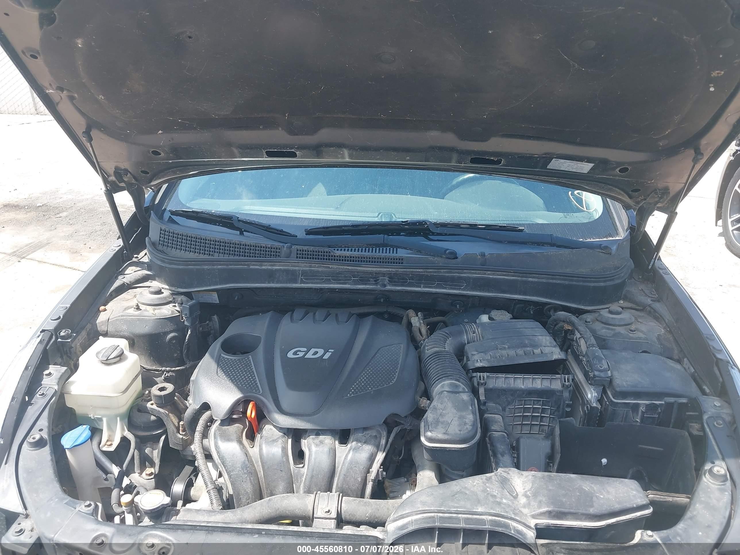 2011 Hyundai Sonata Gls Черный vin: 5NPEB4ACXBH089534