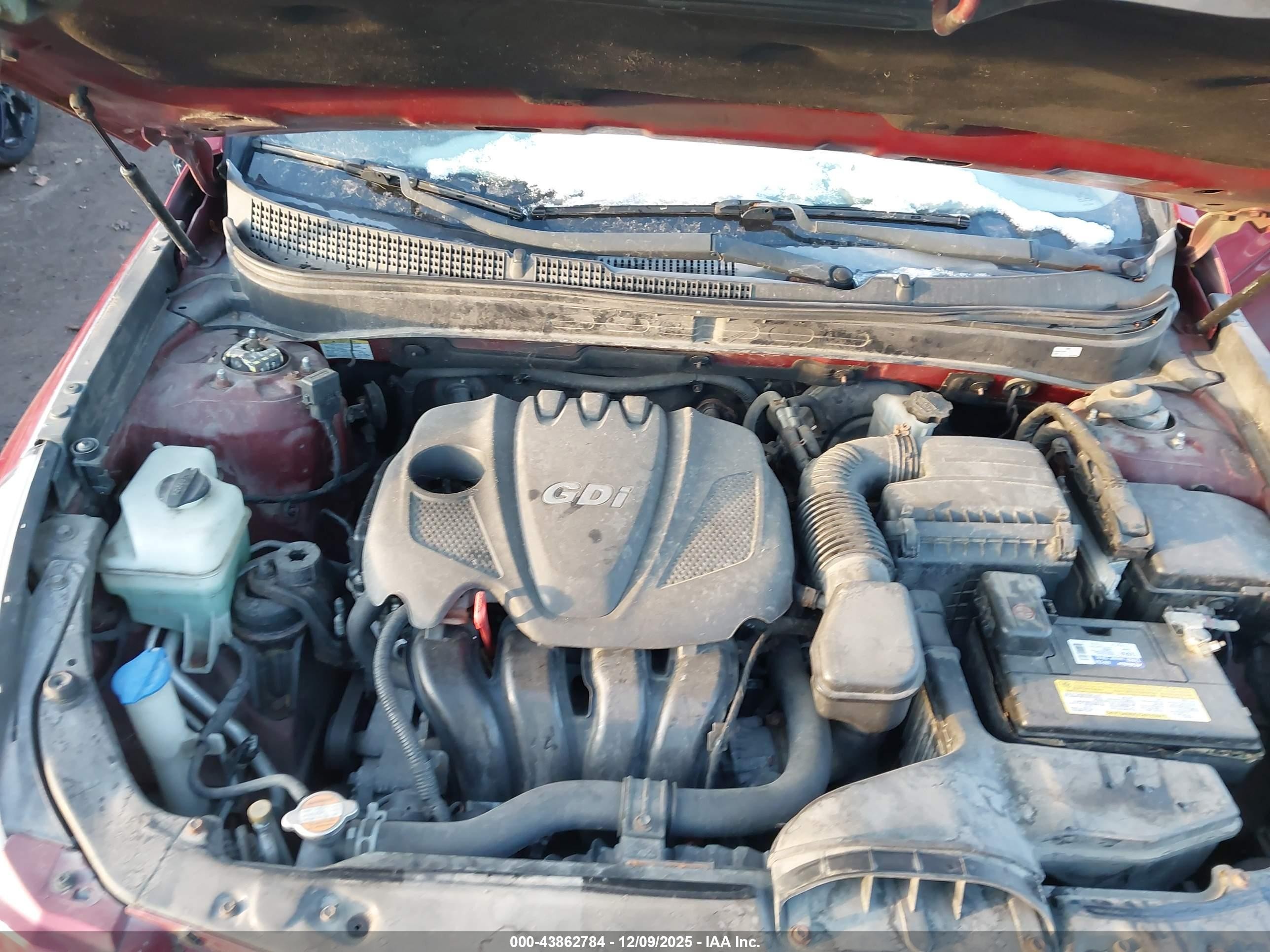 2011 Hyundai Sonata Gls Red vin: 5NPEB4ACXBH093034