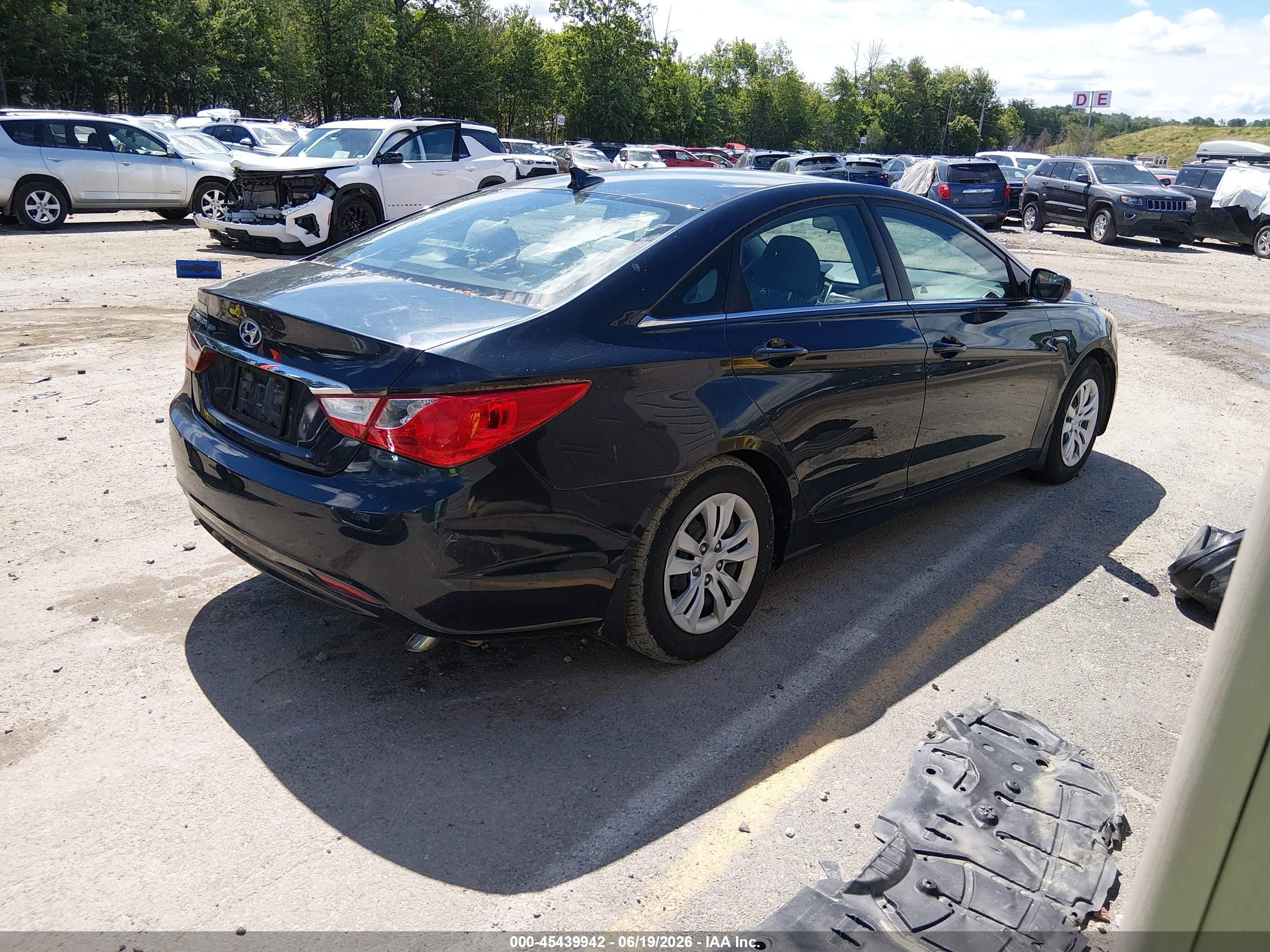 2011 Hyundai Sonata Gls Blue vin: 5NPEB4ACXBH100824