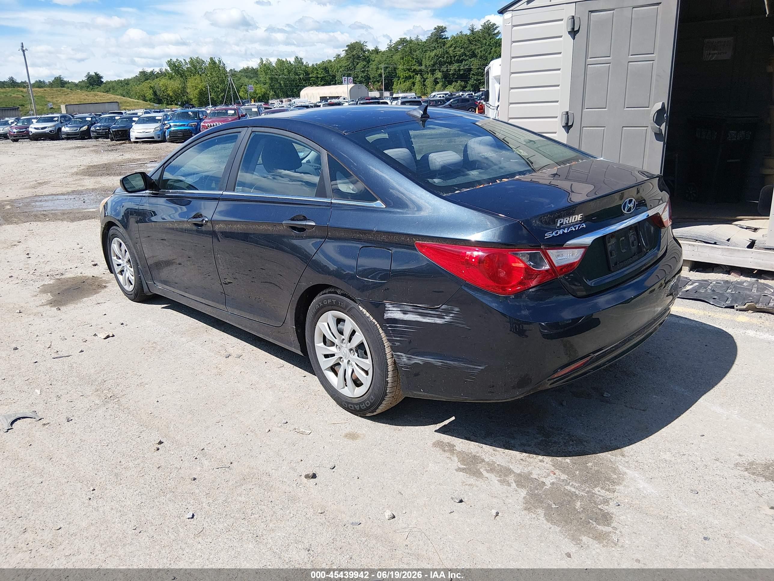2011 Hyundai Sonata Gls Blue vin: 5NPEB4ACXBH100824