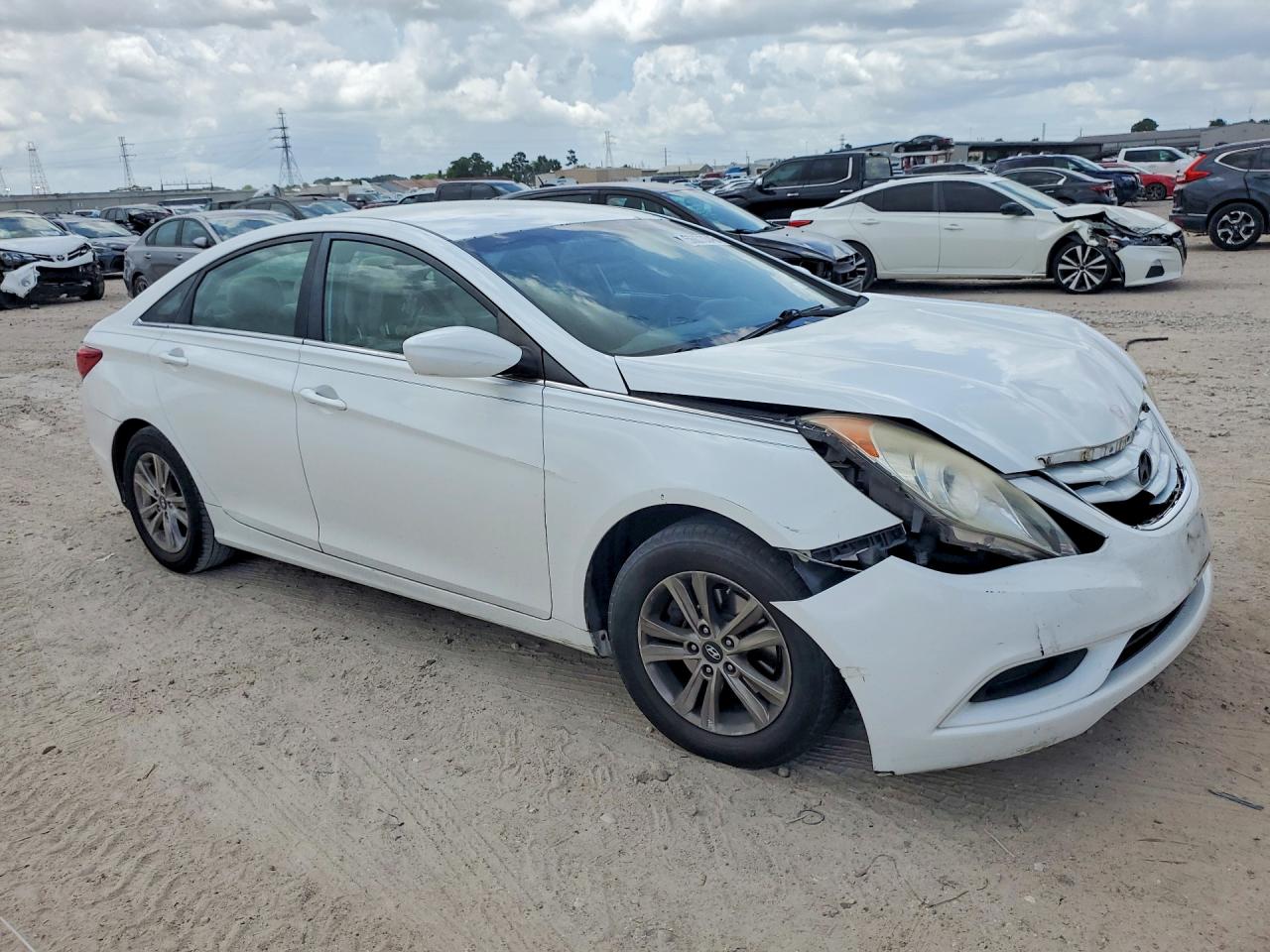 2011 Hyundai Sonata Gls White vin: 5NPEB4ACXBH107742