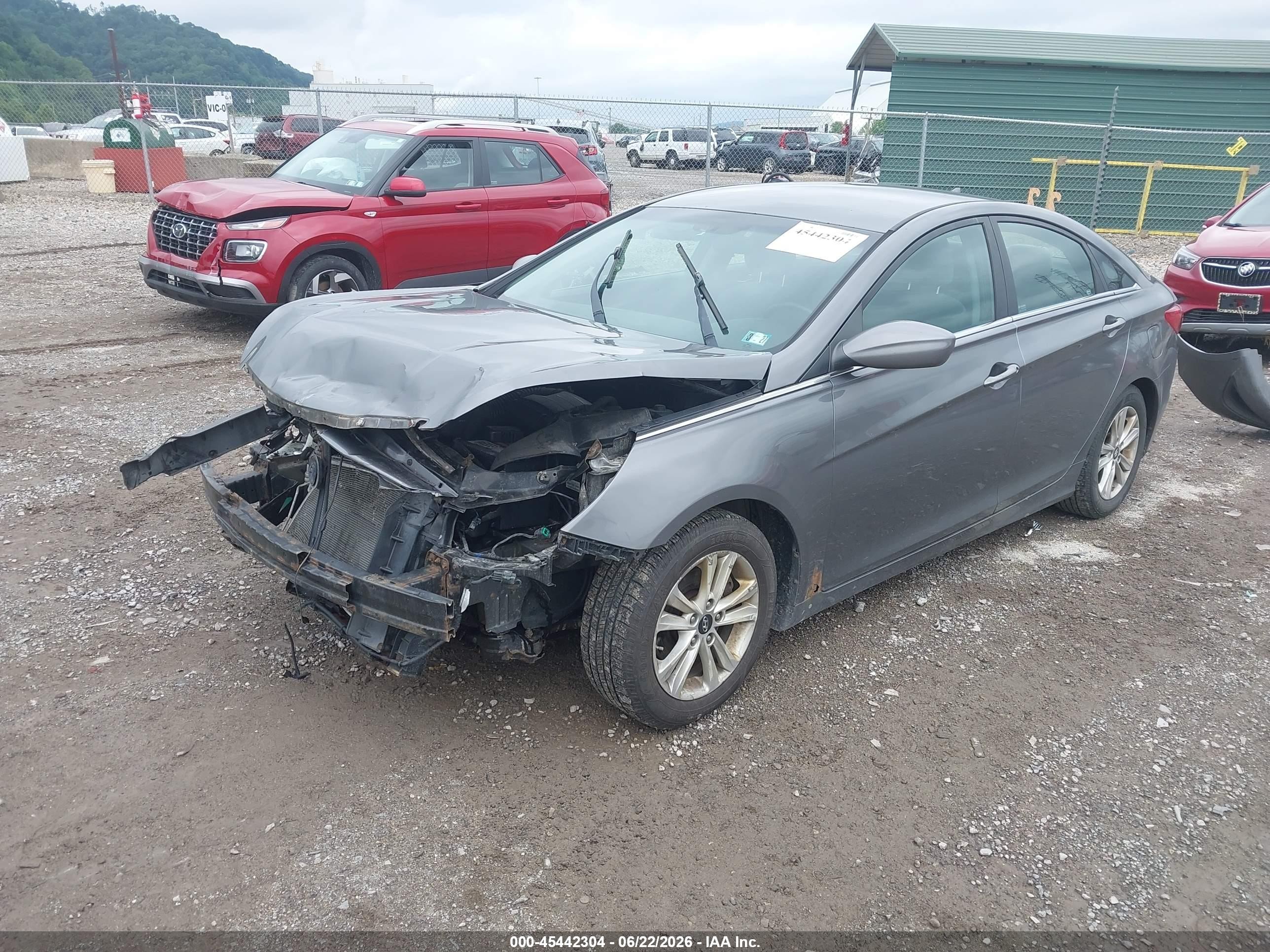 2011 Hyundai Sonata Gls Gray vin: 5NPEB4ACXBH123147