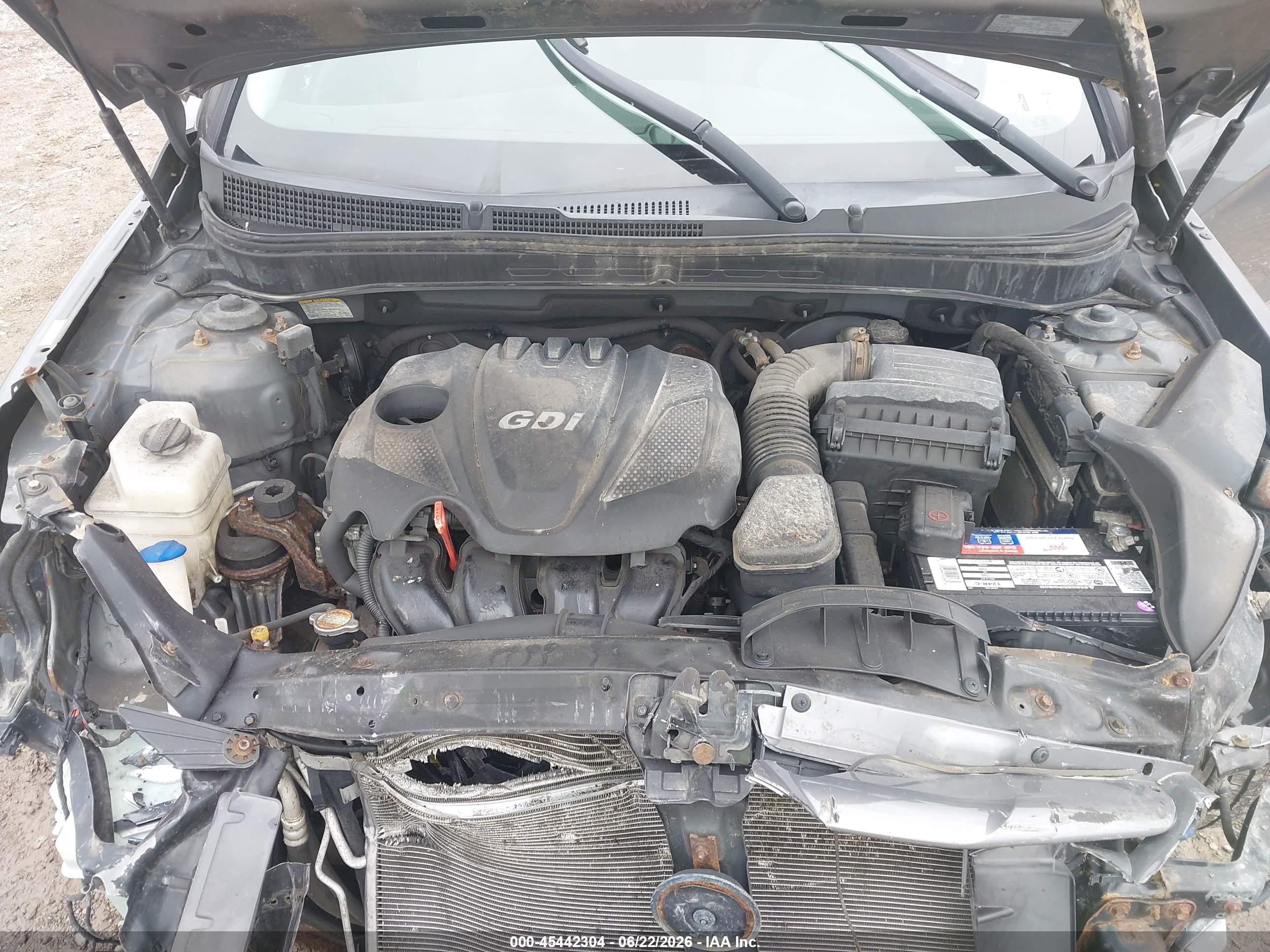 2011 Hyundai Sonata Gls Gray vin: 5NPEB4ACXBH123147