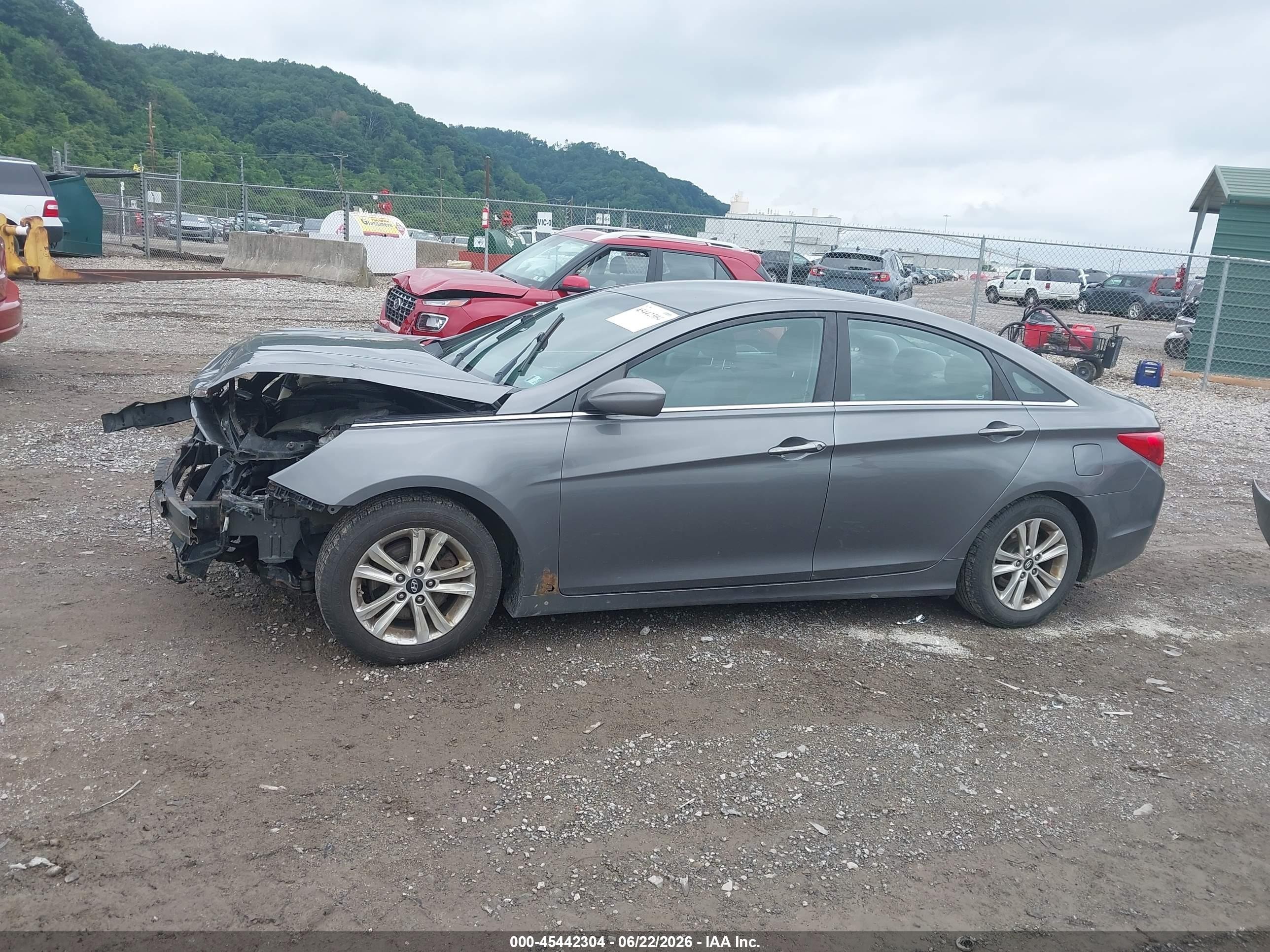 2011 Hyundai Sonata Gls Gray vin: 5NPEB4ACXBH123147