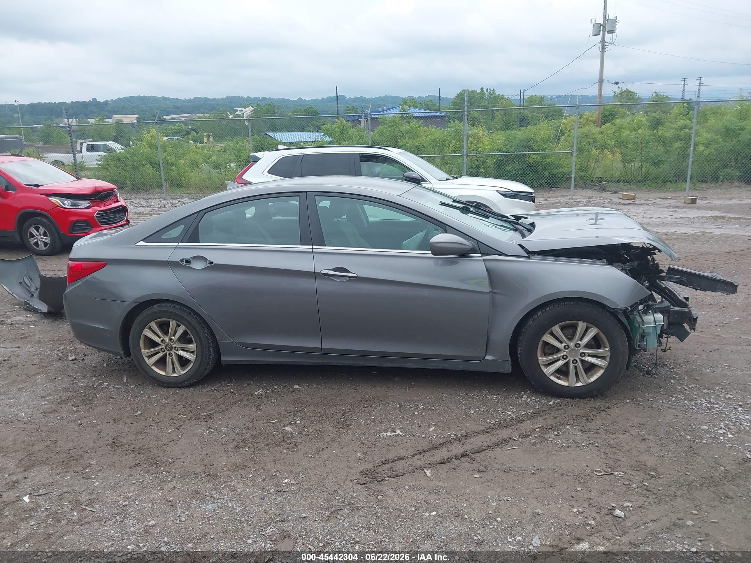 2011 Hyundai Sonata Gls Gray vin: 5NPEB4ACXBH123147