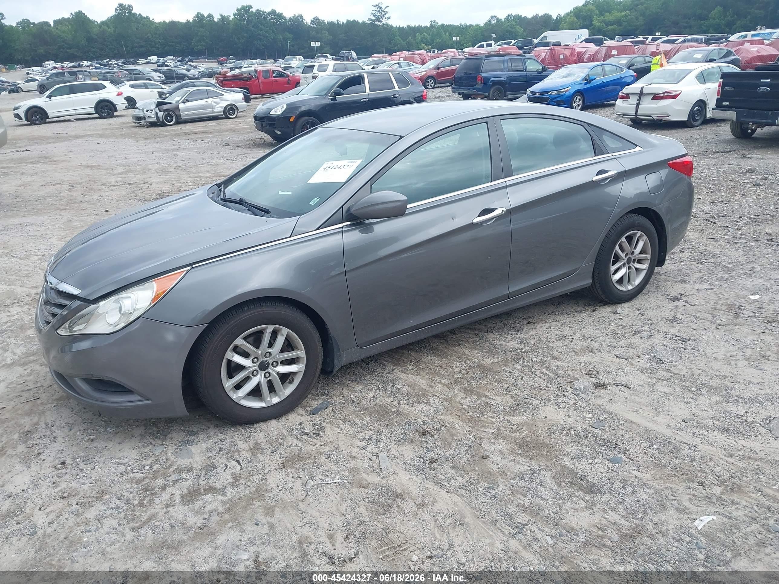 2011 Hyundai Sonata Gls Gray vin: 5NPEB4ACXBH123178