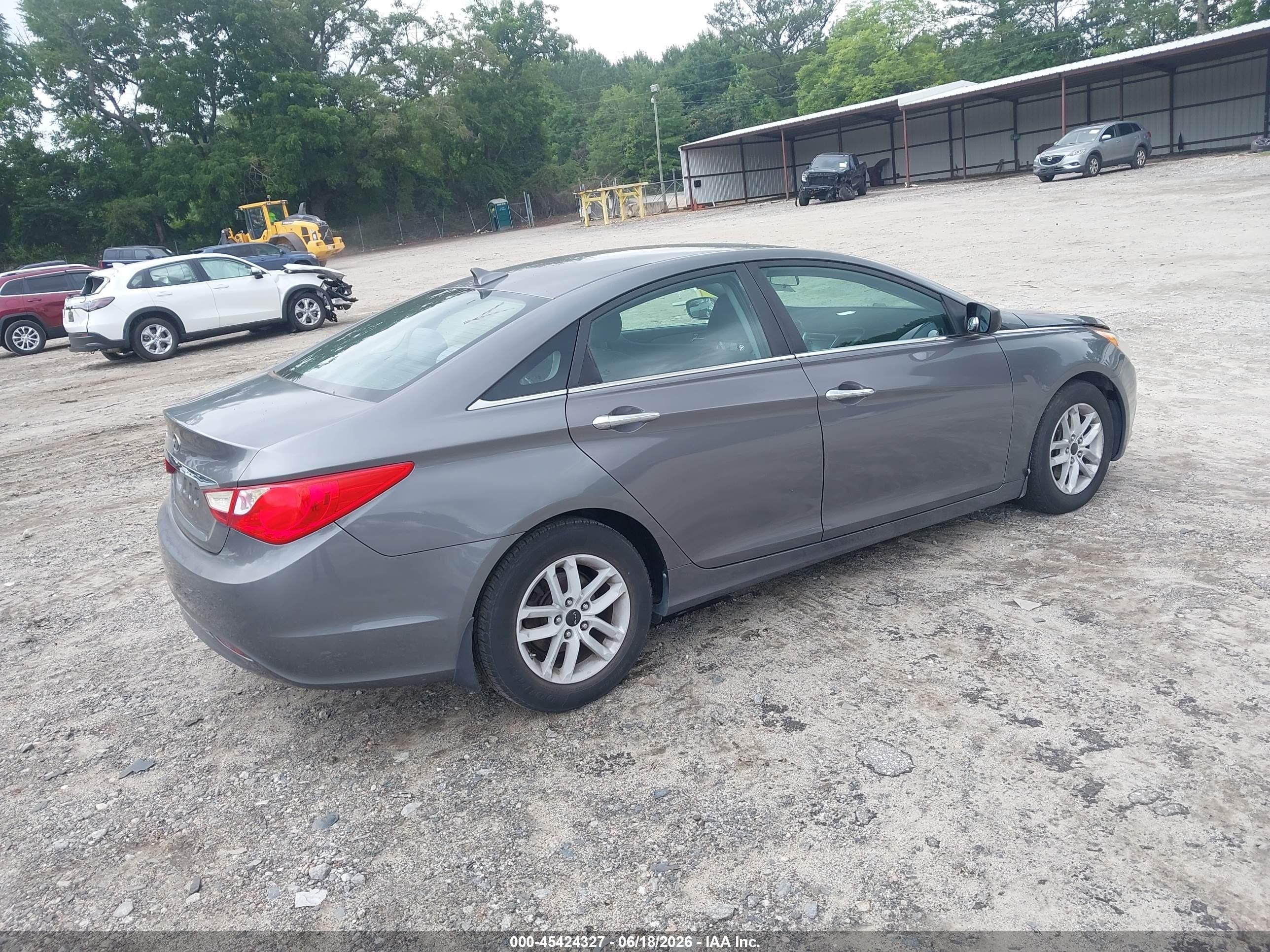 2011 Hyundai Sonata Gls Gray vin: 5NPEB4ACXBH123178