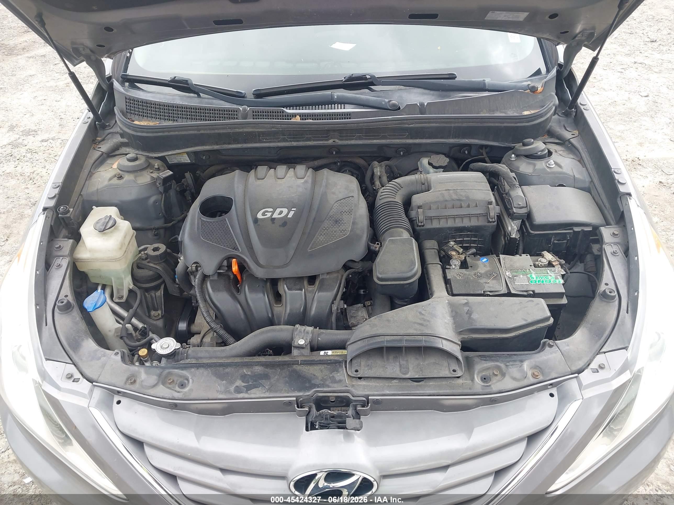 2011 Hyundai Sonata Gls Gray vin: 5NPEB4ACXBH123178