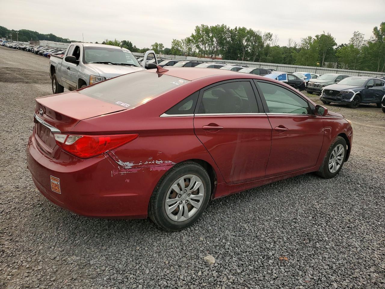 2011 Hyundai Sonata Gls Maroon vin: 5NPEB4ACXBH148677