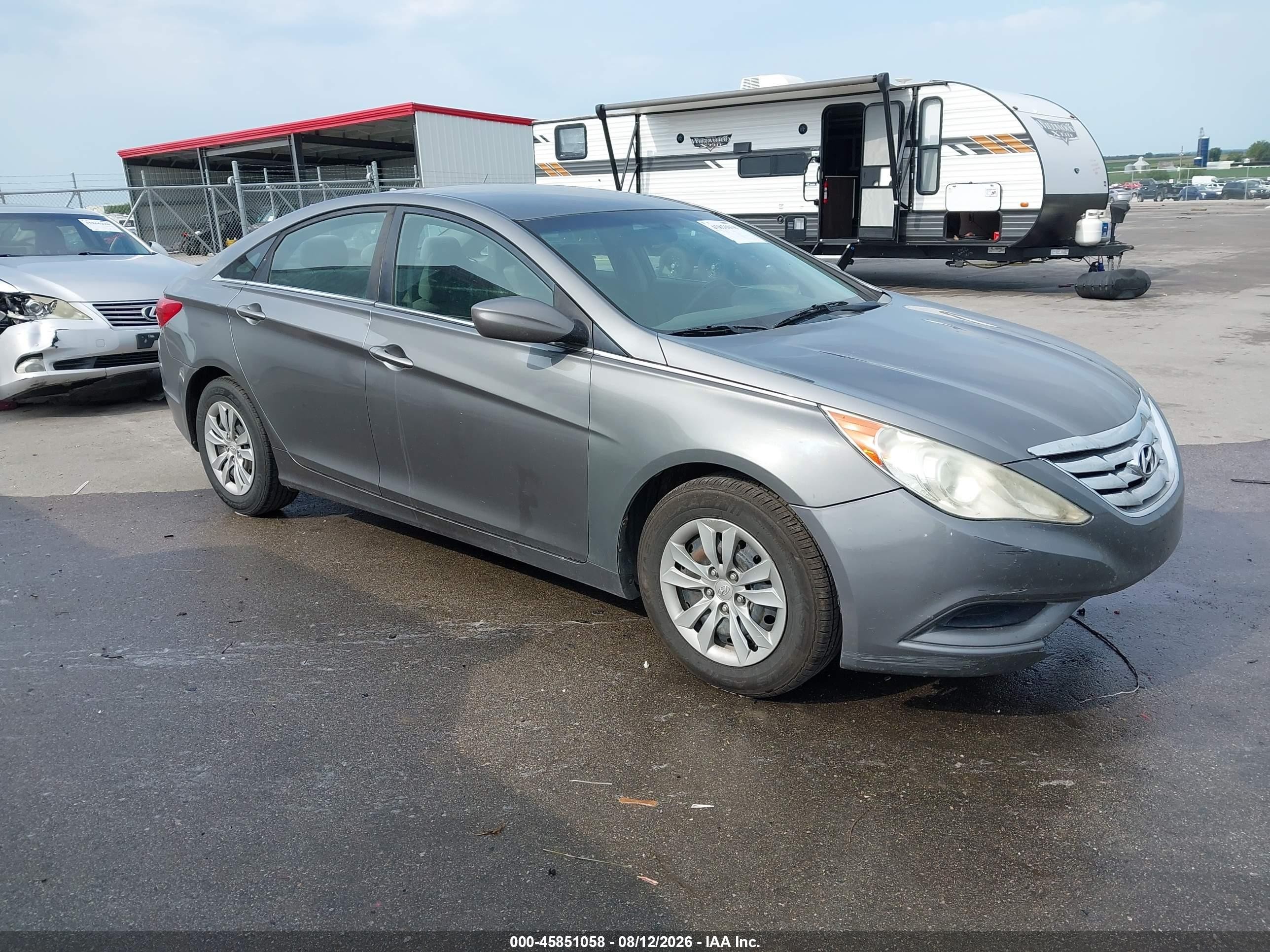 2011 Hyundai Sonata Gls Gray vin: 5NPEB4ACXBH167858
