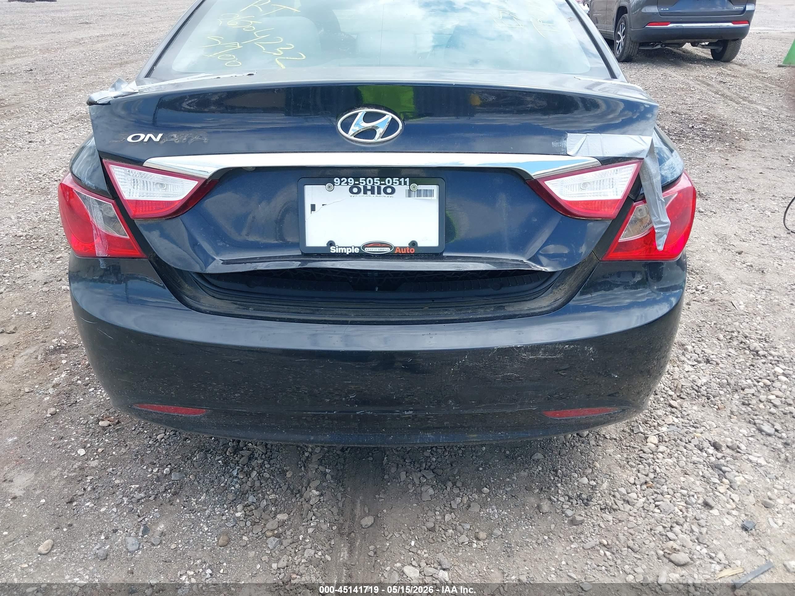 2011 Hyundai Sonata Gls Black vin: 5NPEB4ACXBH182019