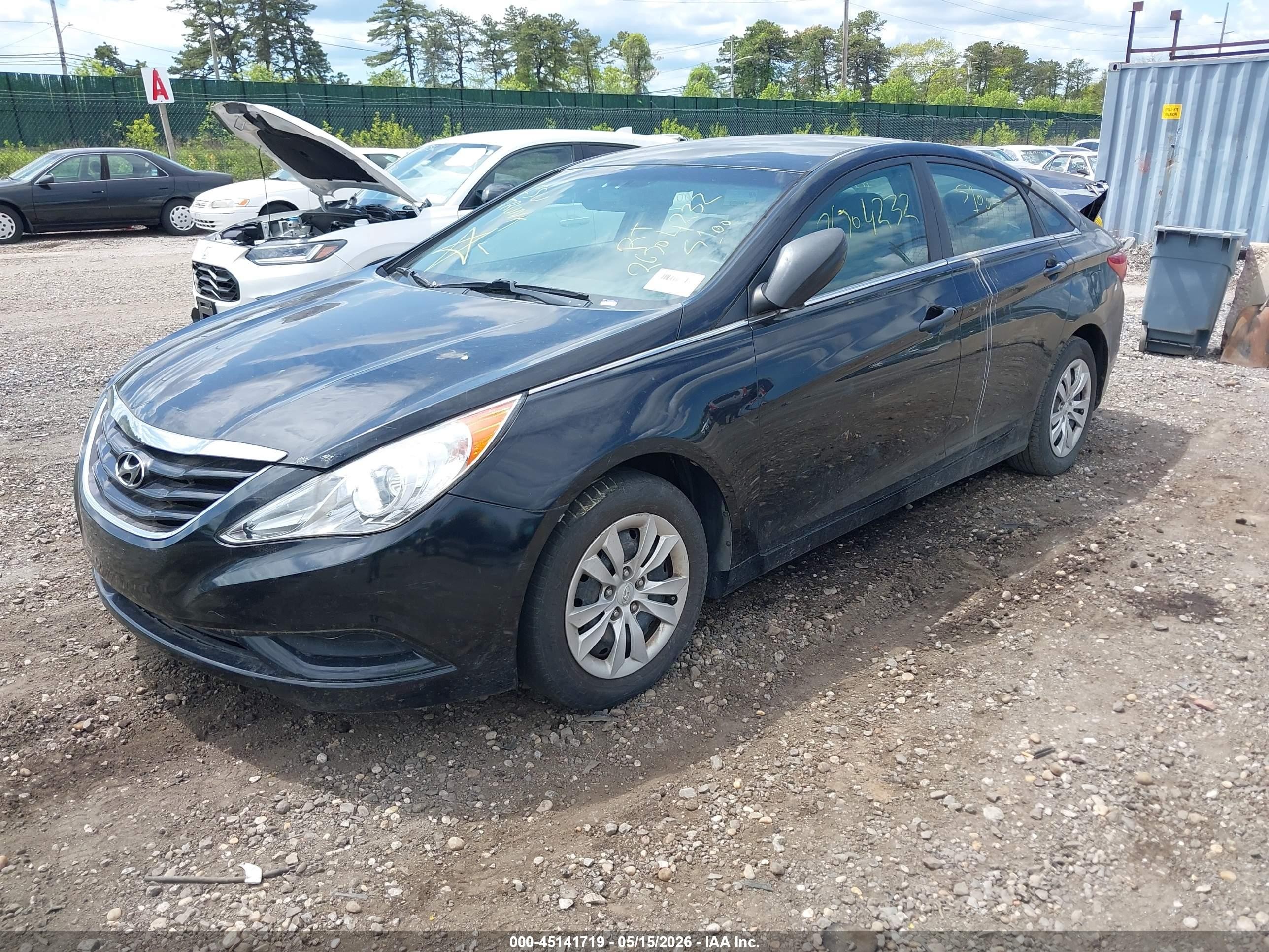 2011 Hyundai Sonata Gls Black vin: 5NPEB4ACXBH182019