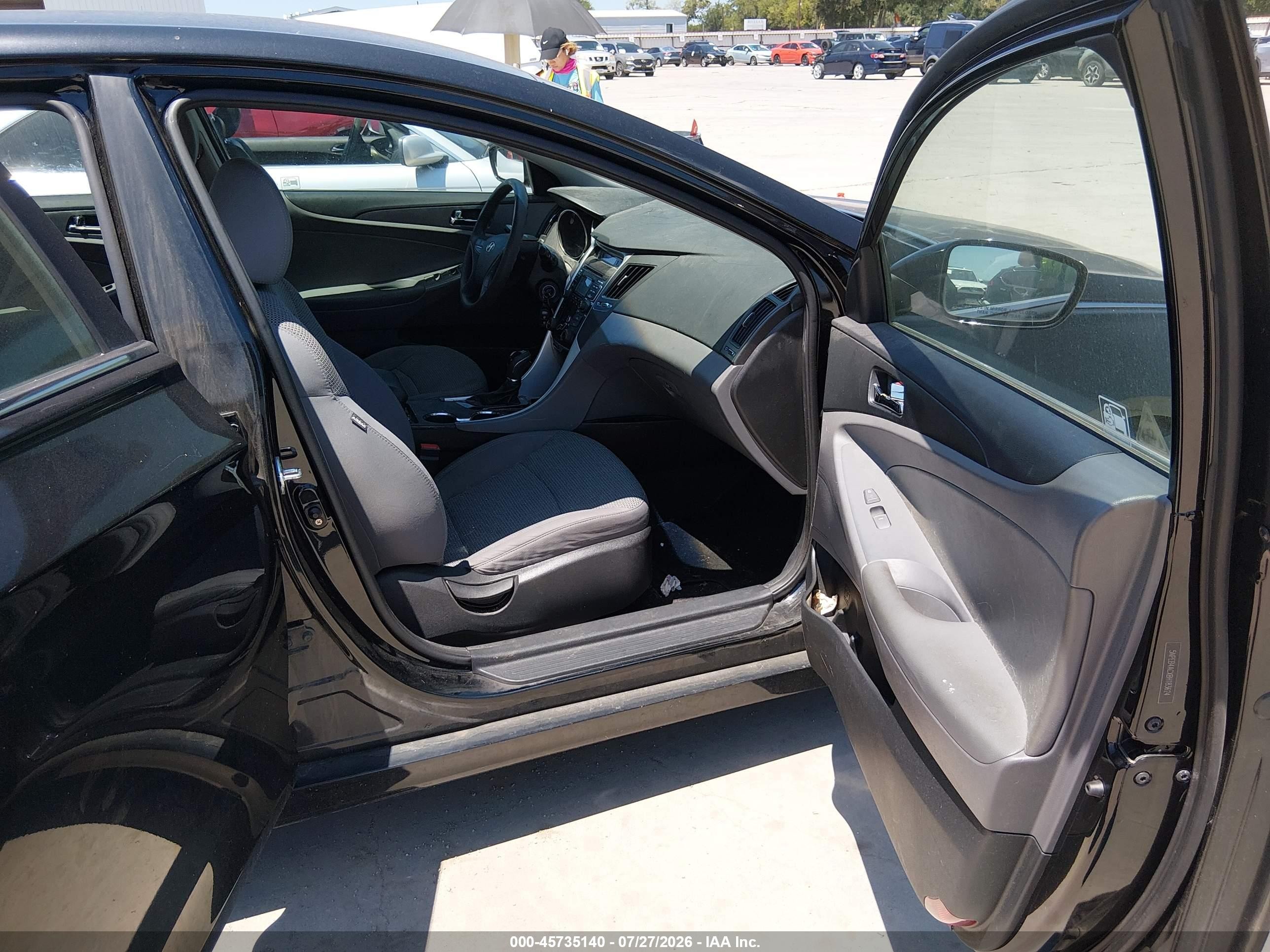 2011 Hyundai Sonata Gls Black vin: 5NPEB4ACXBH183624