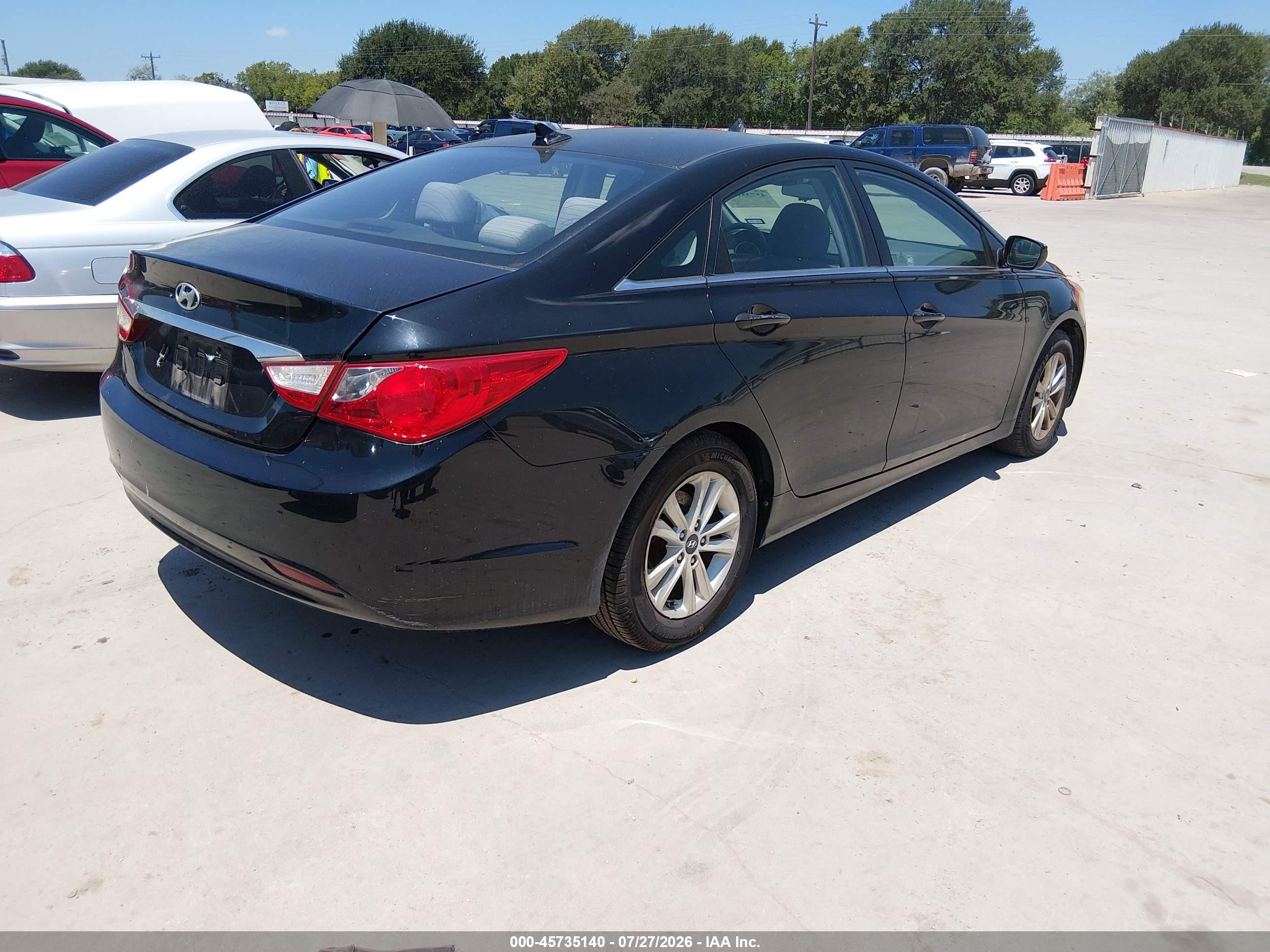 2011 Hyundai Sonata Gls Black vin: 5NPEB4ACXBH183624