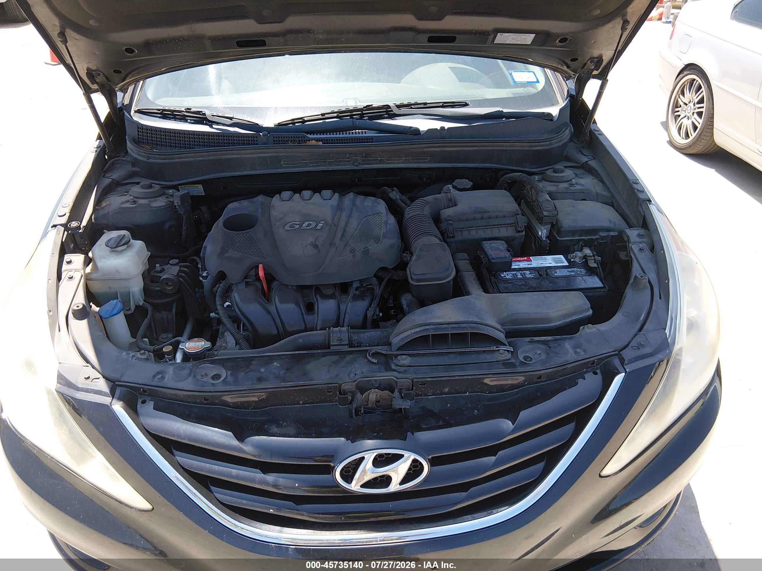 2011 Hyundai Sonata Gls Black vin: 5NPEB4ACXBH183624