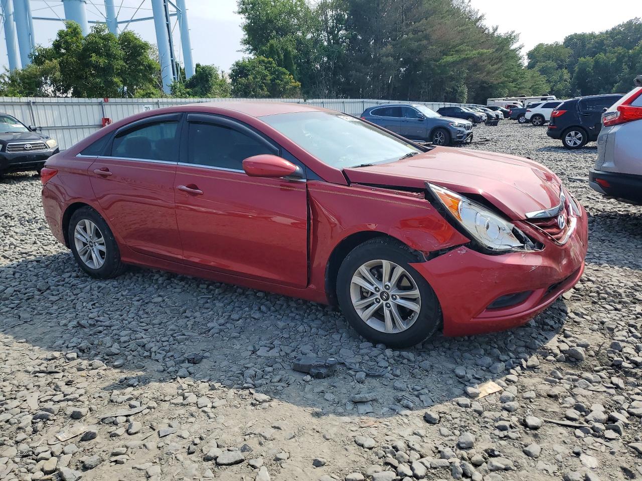 2011 Hyundai Sonata Gls Red vin: 5NPEB4ACXBH193716