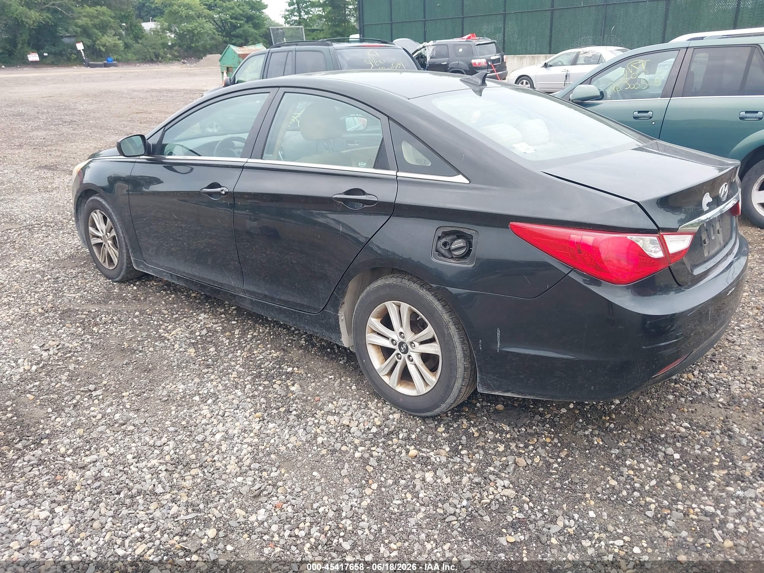 2011 Hyundai Sonata Gls Black vin: 5NPEB4ACXBH198463