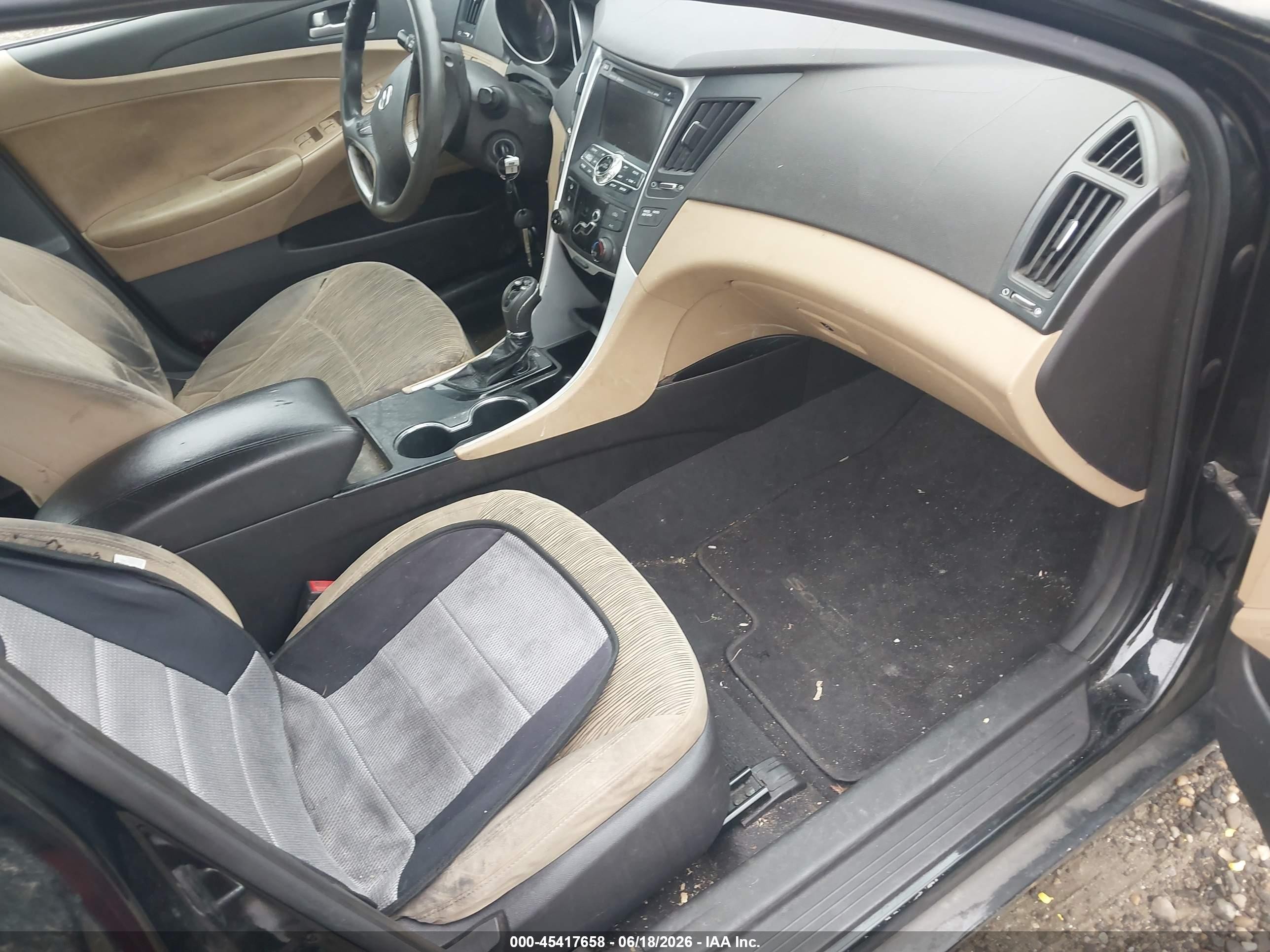 2011 Hyundai Sonata Gls Black vin: 5NPEB4ACXBH198463