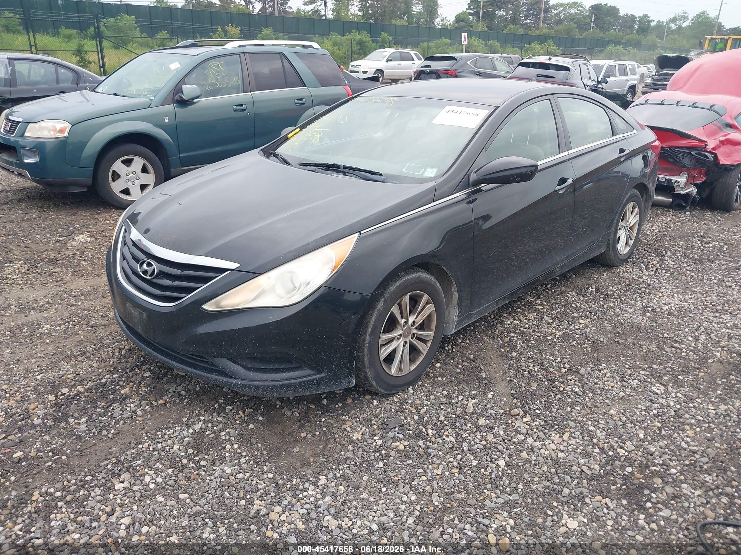 2011 Hyundai Sonata Gls Black vin: 5NPEB4ACXBH198463
