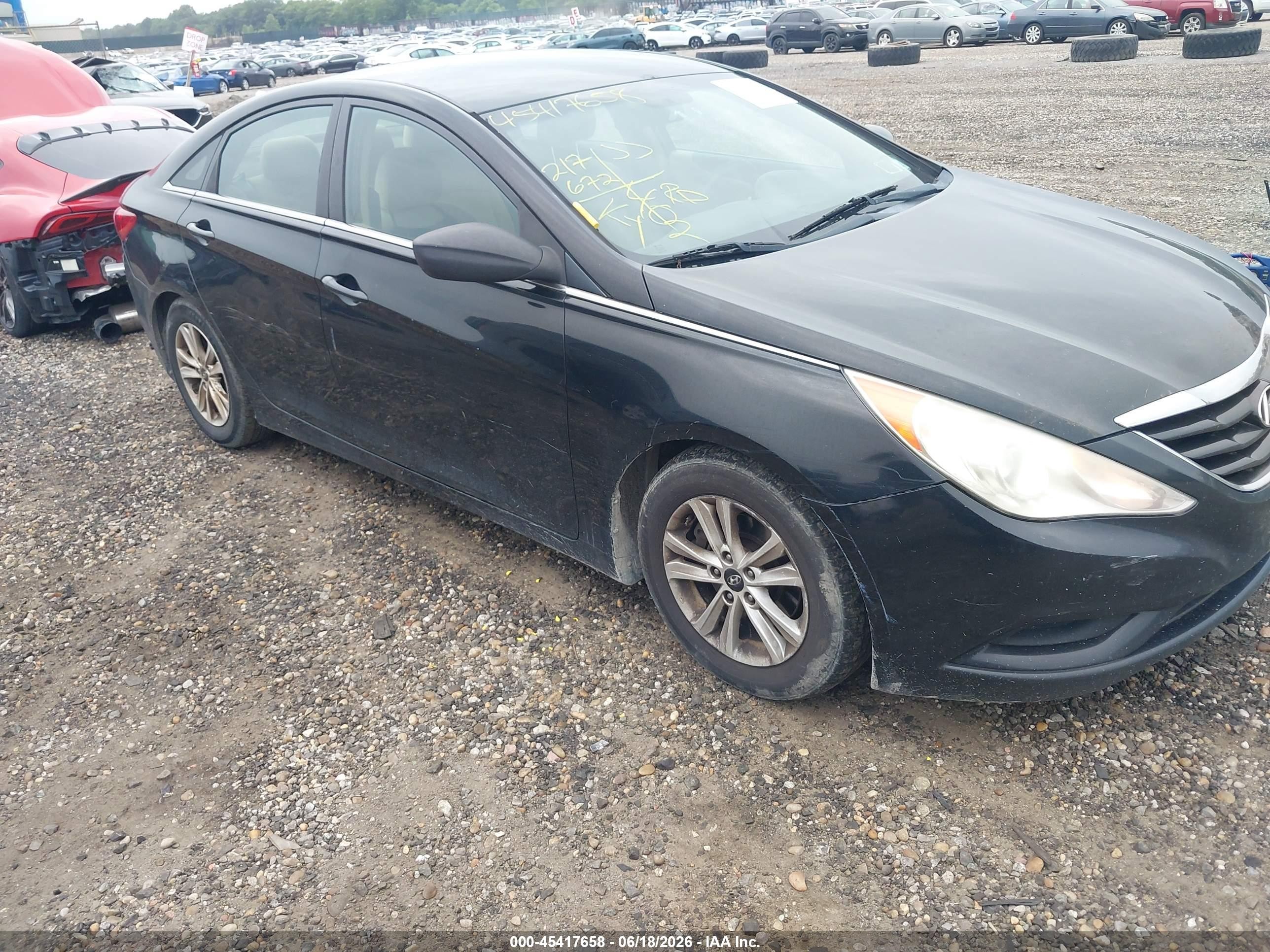 2011 Hyundai Sonata Gls Black vin: 5NPEB4ACXBH198463