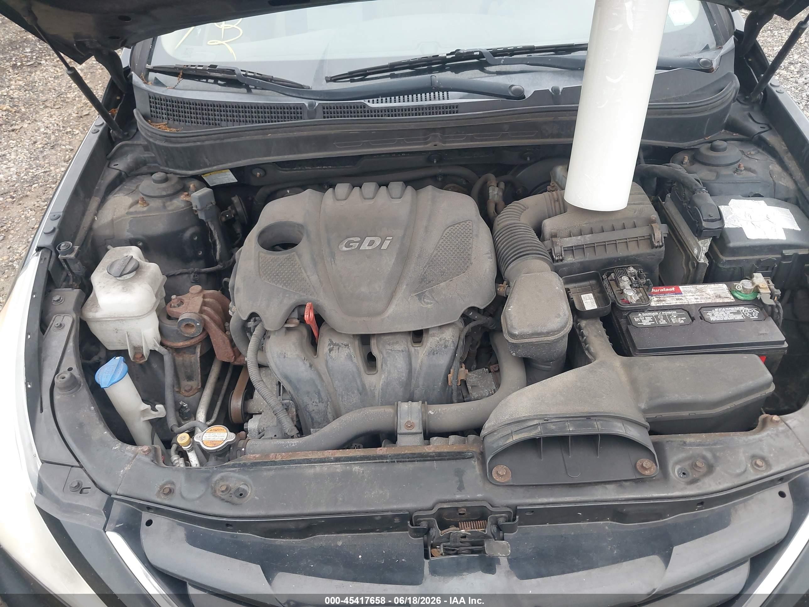 2011 Hyundai Sonata Gls Black vin: 5NPEB4ACXBH198463