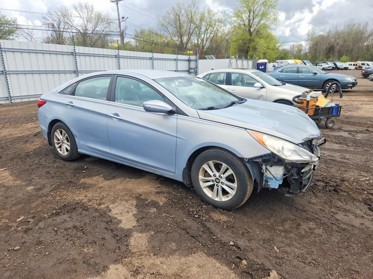2011 Hyundai Sonata Gls Blue vin: 5NPEB4ACXBH200163