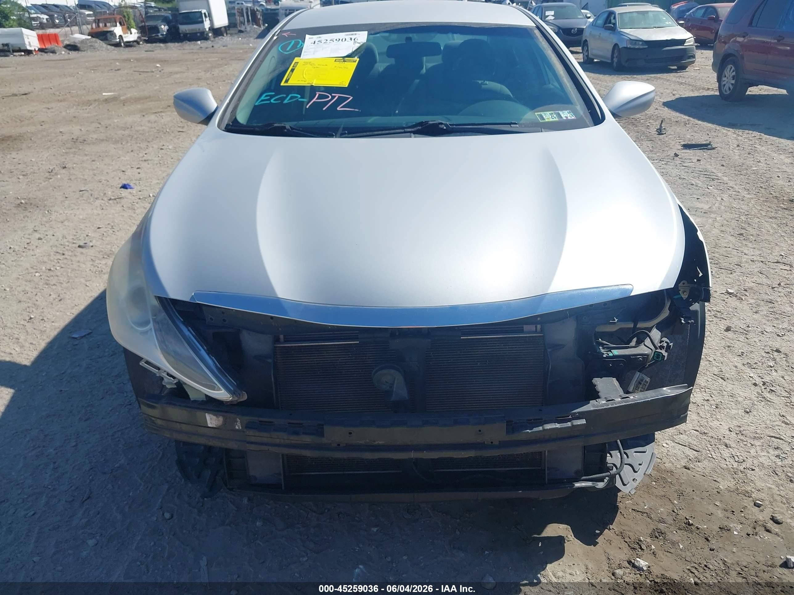 2011 Hyundai Sonata Gls Серебряный vin: 5NPEB4ACXBH211101
